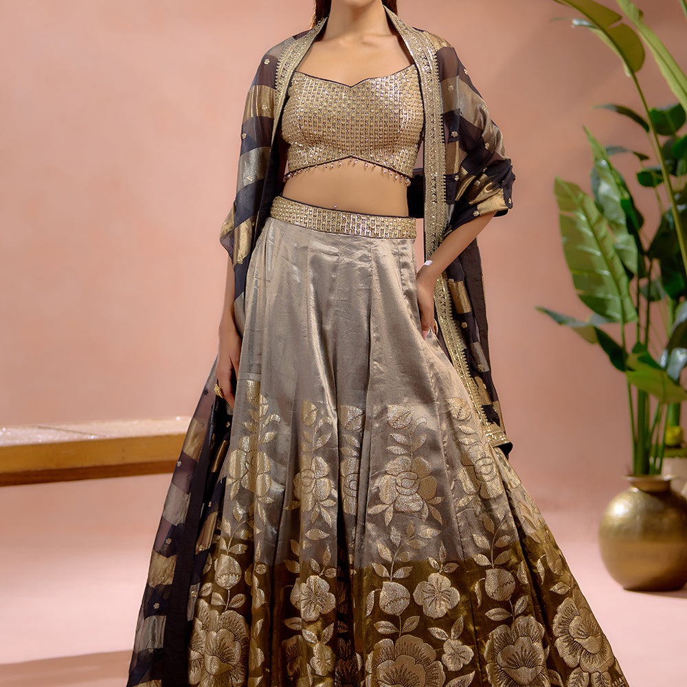 Tissue Lehenga For Weddings