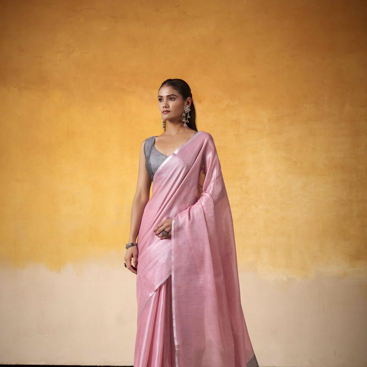 Tissue Saree with a Touch of Zari