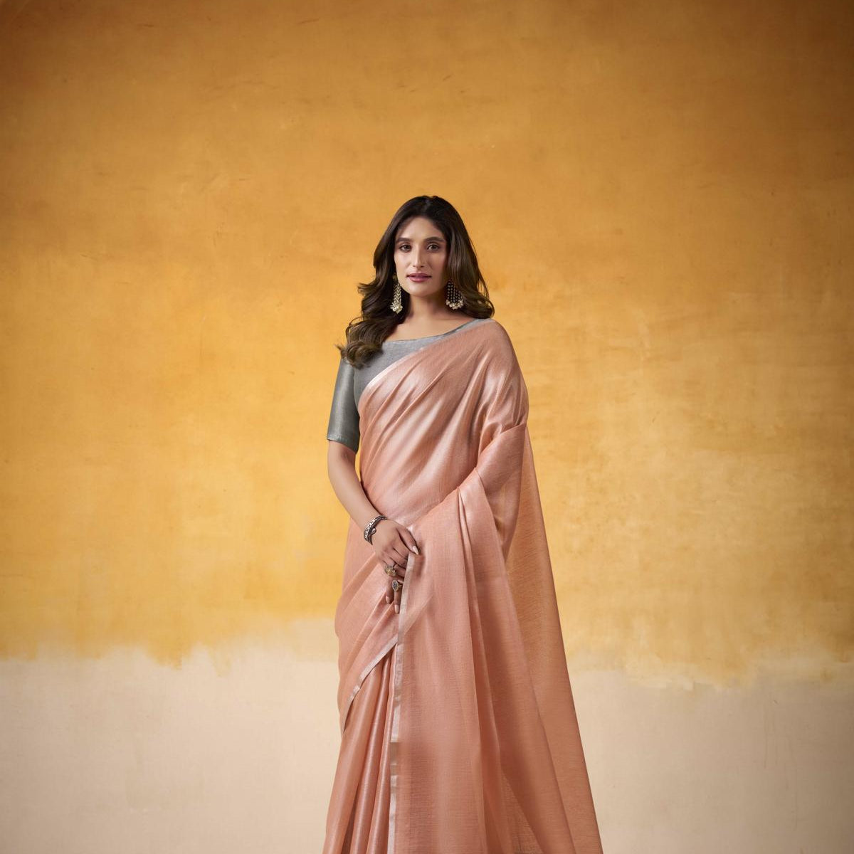 Tissue Saree with a Touch of Zari