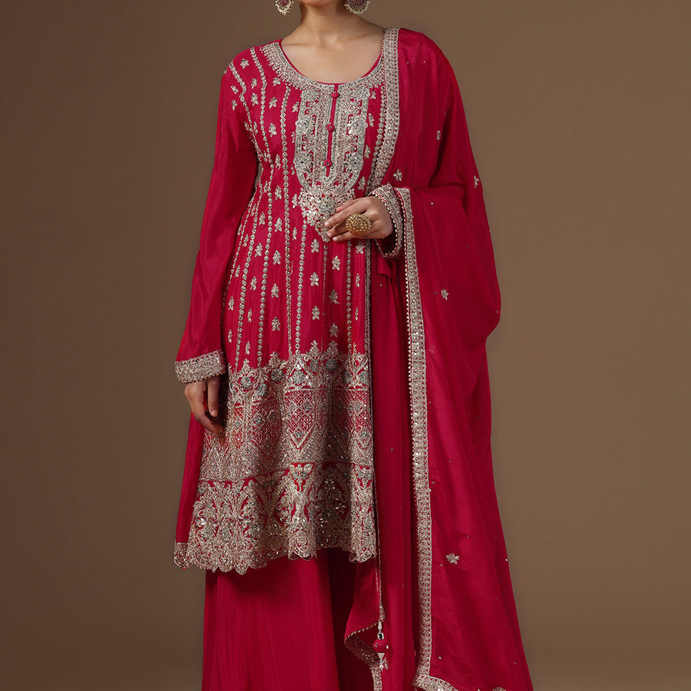 Elegance Crepe Sharara Suit