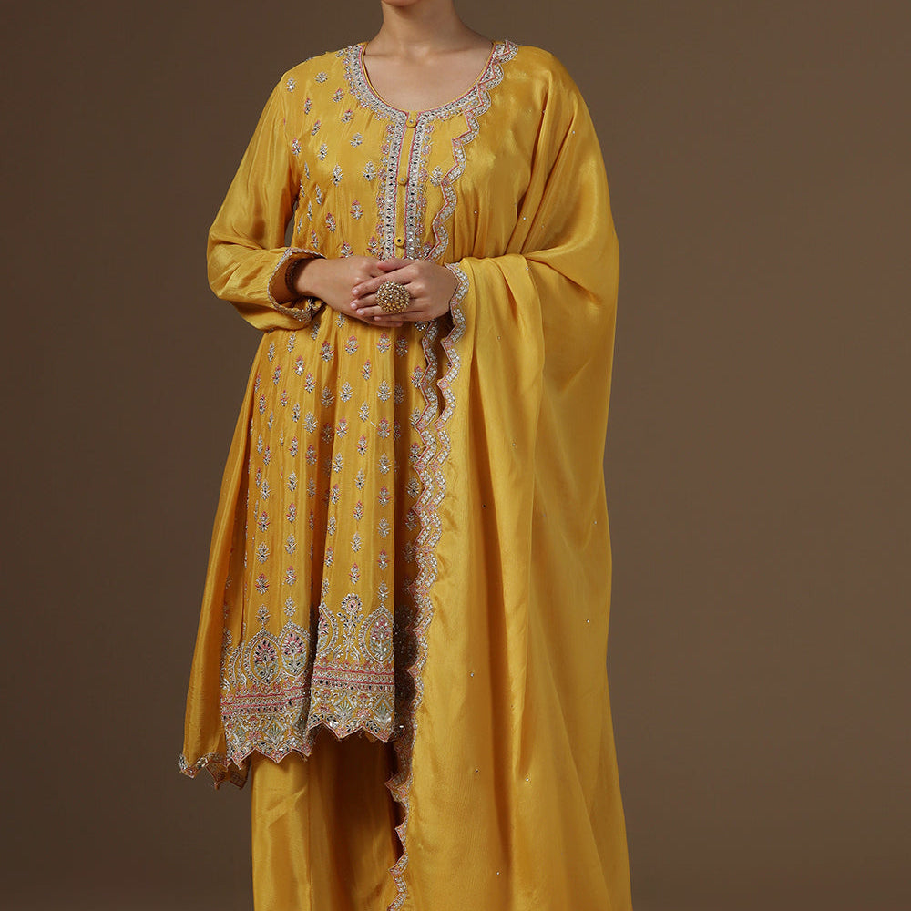 Elegance Crepe Sharara Suit