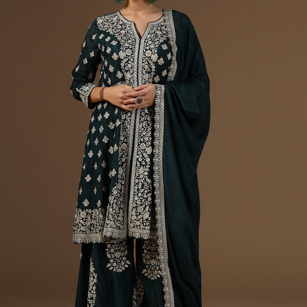 Elegance Crepe Sharara Suit