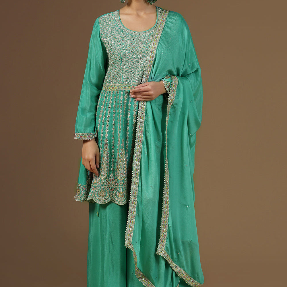 Elegance Crepe Sharara Suit