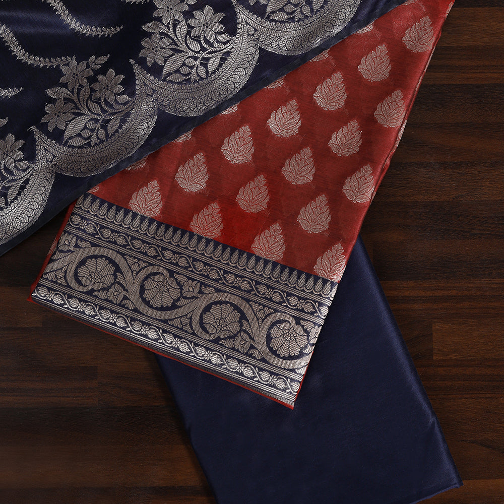 Royal Charm Banarsi Art Silk Suit Set