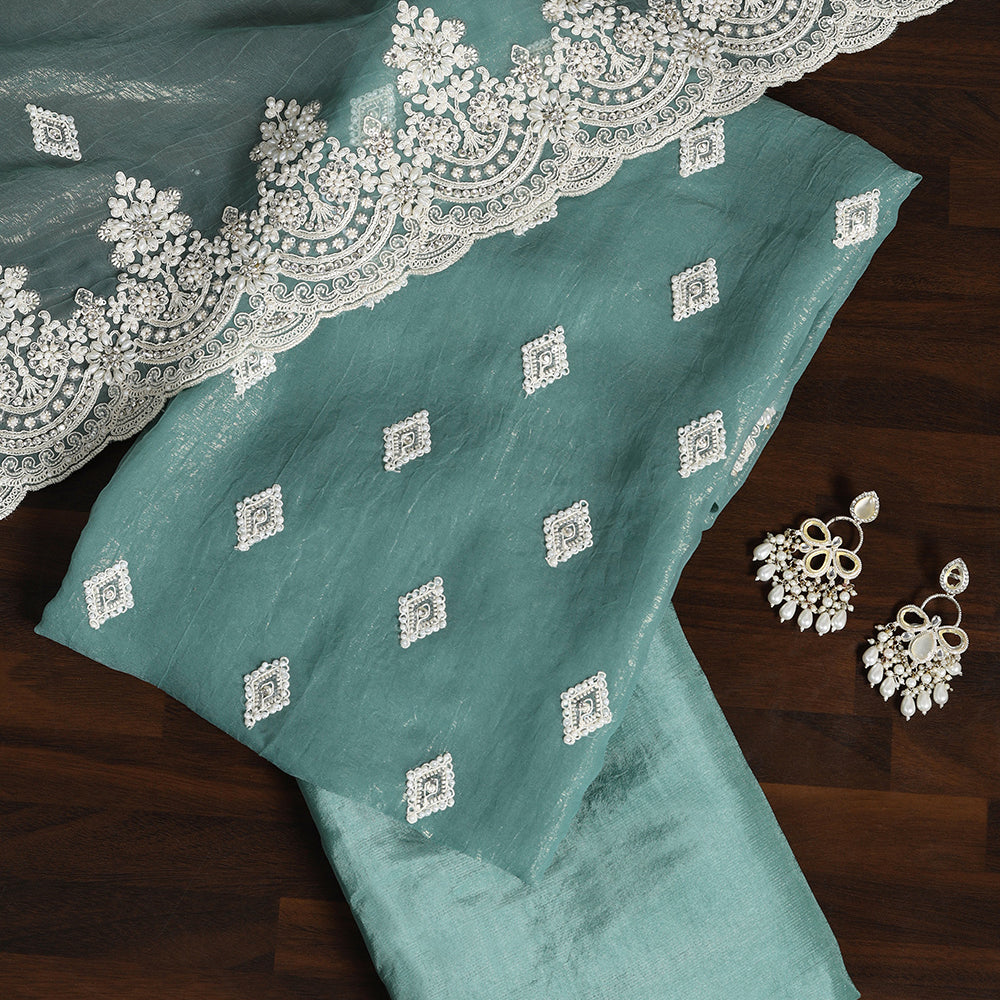 Chiffon Fabric Unstitched Suit