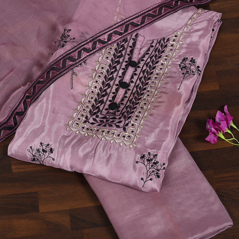 Designer Uppada Silk Suit with Thread Work