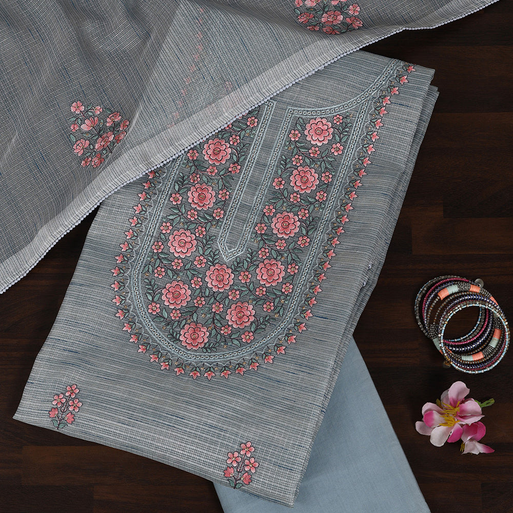 Kota Doria Fabric Suit Set