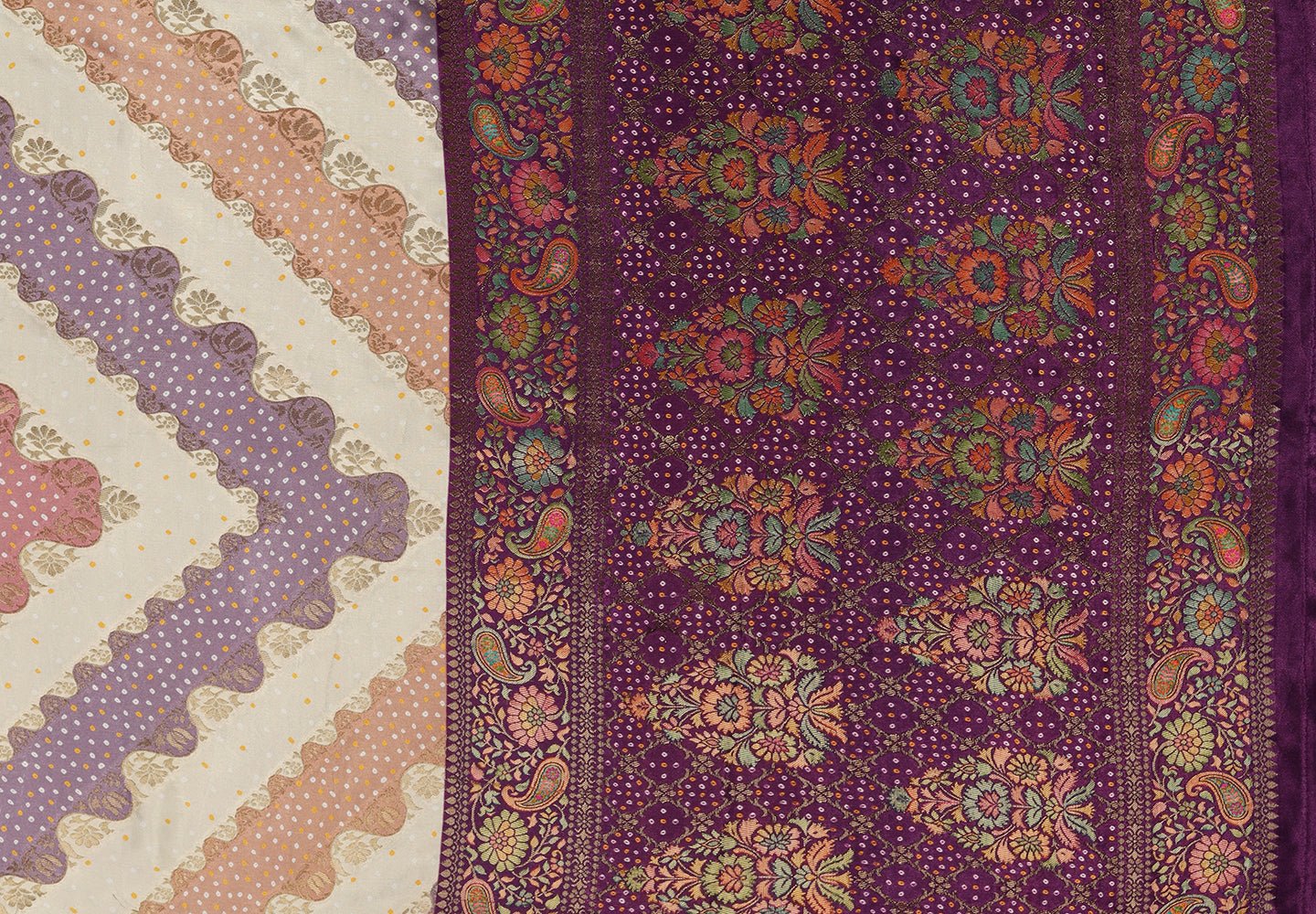 Shop Purple Satin Silk Saree for Ladies at Bombay Selection