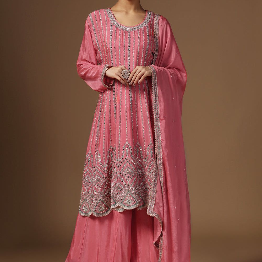 Elegance Crepe Sharara Suit