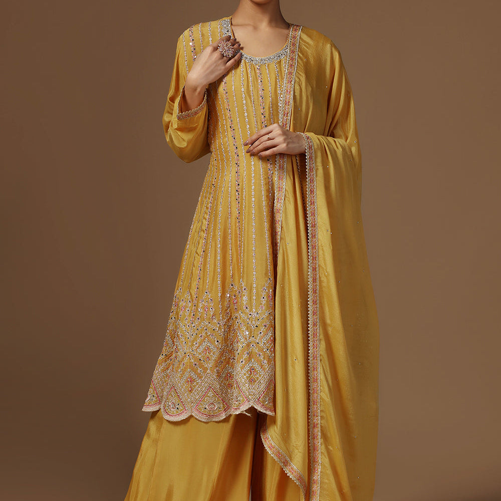 Elegance Crepe Sharara Suit