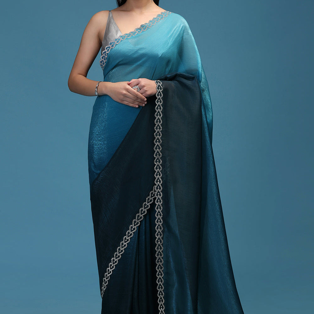 ZARKAN CUT WORK EMBROIDERY SAREE