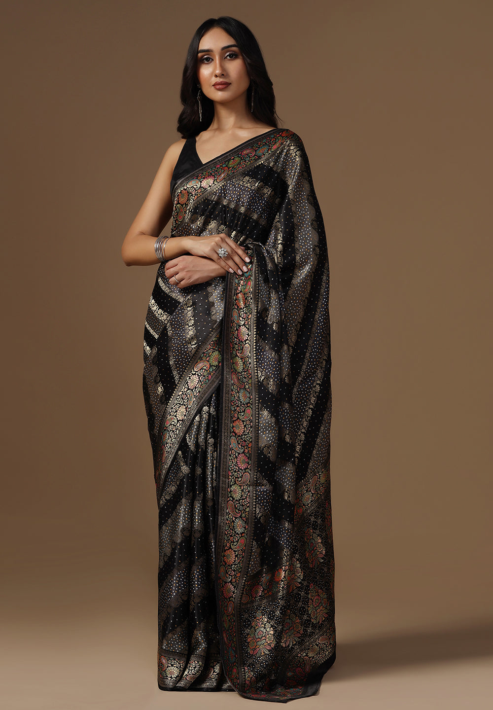 Shop Elegant Satin Silk Saree for Women at Bombay Selection
