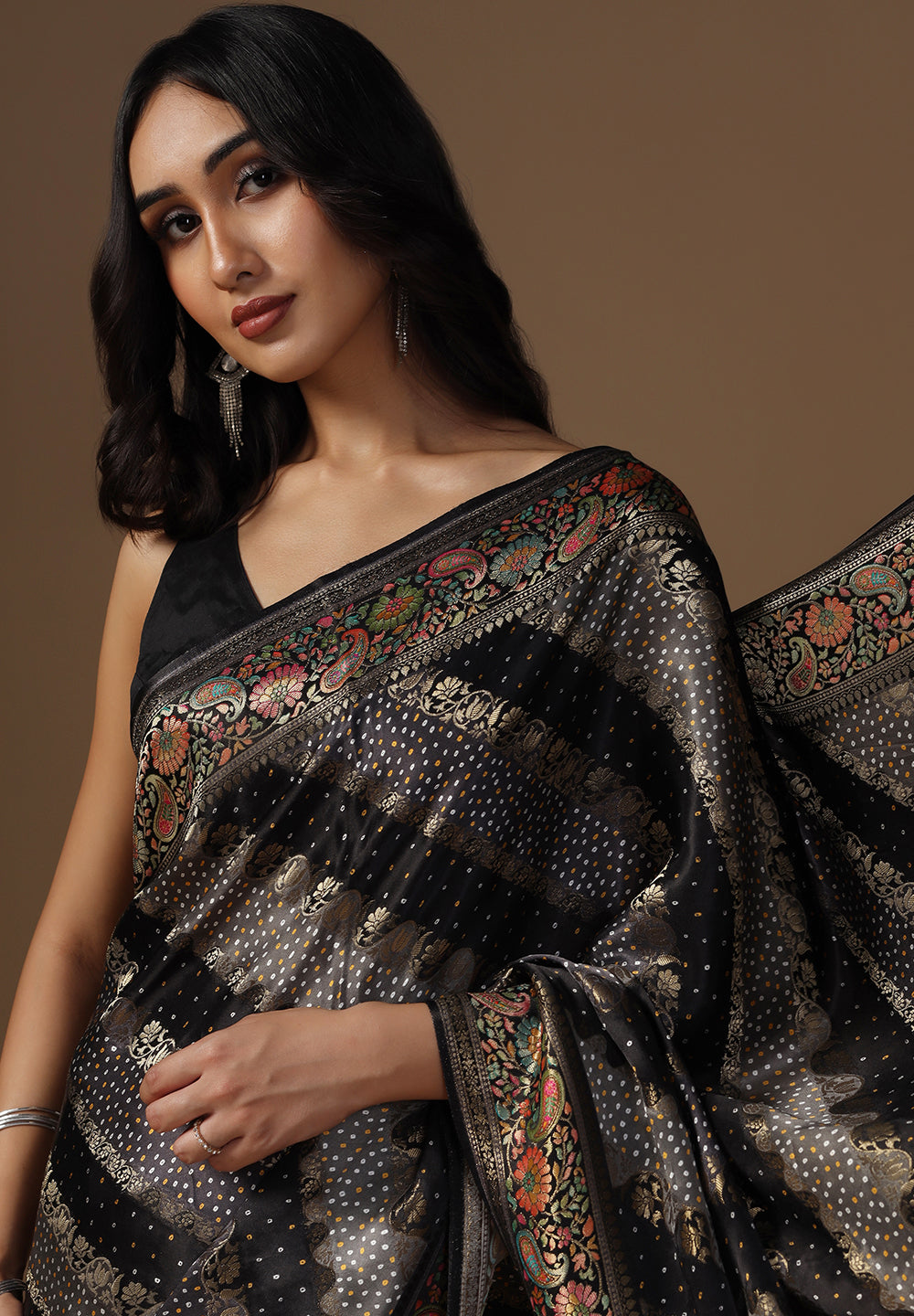 Shop Designer Satin Silk Saree for Women at Bombay Selection