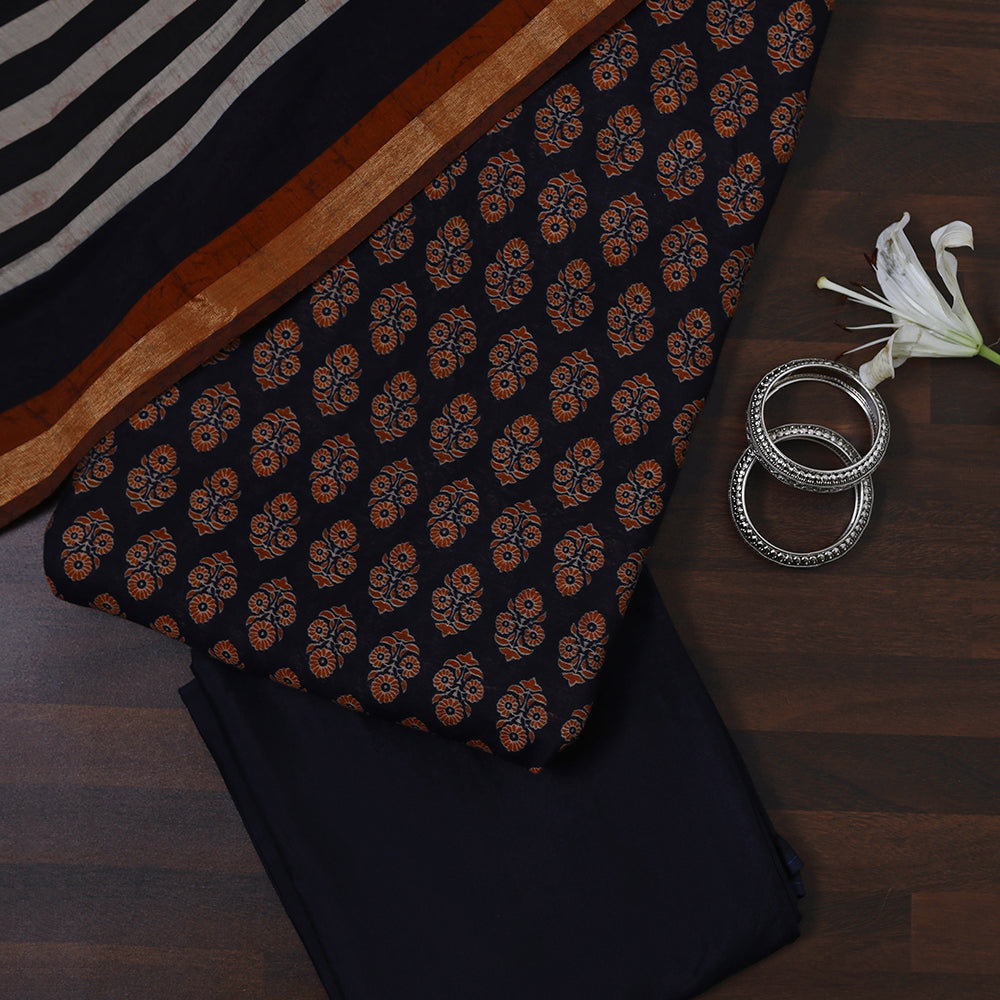 Modal Cotton Printed Unstitched Suit