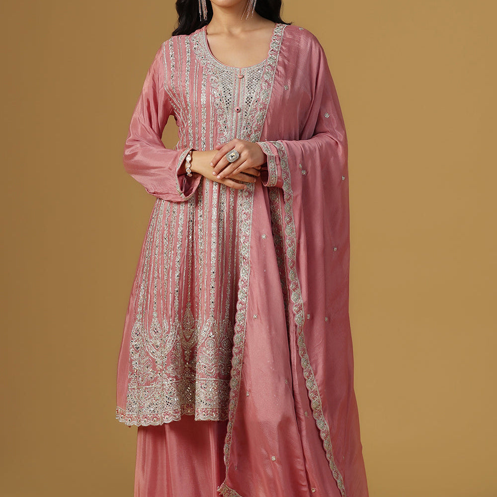 Elegance Crepe Sharara Suit