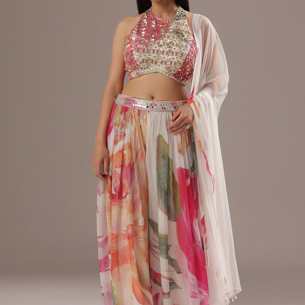 Multi Printed Sharara Set