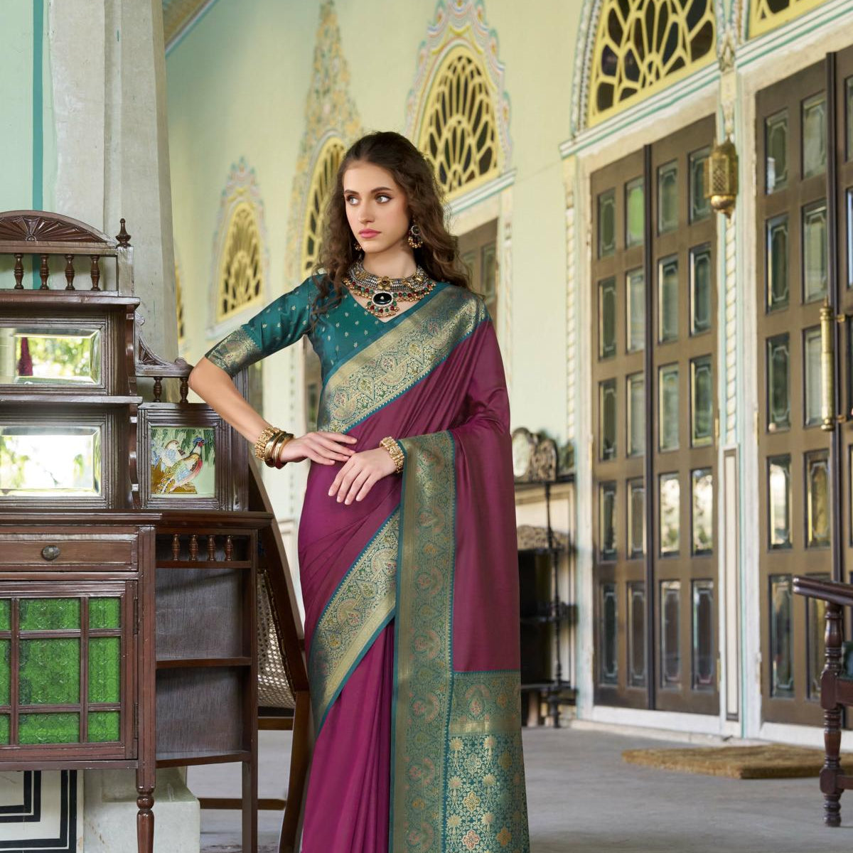 Banarasi Silk Saree with Zari Perfection