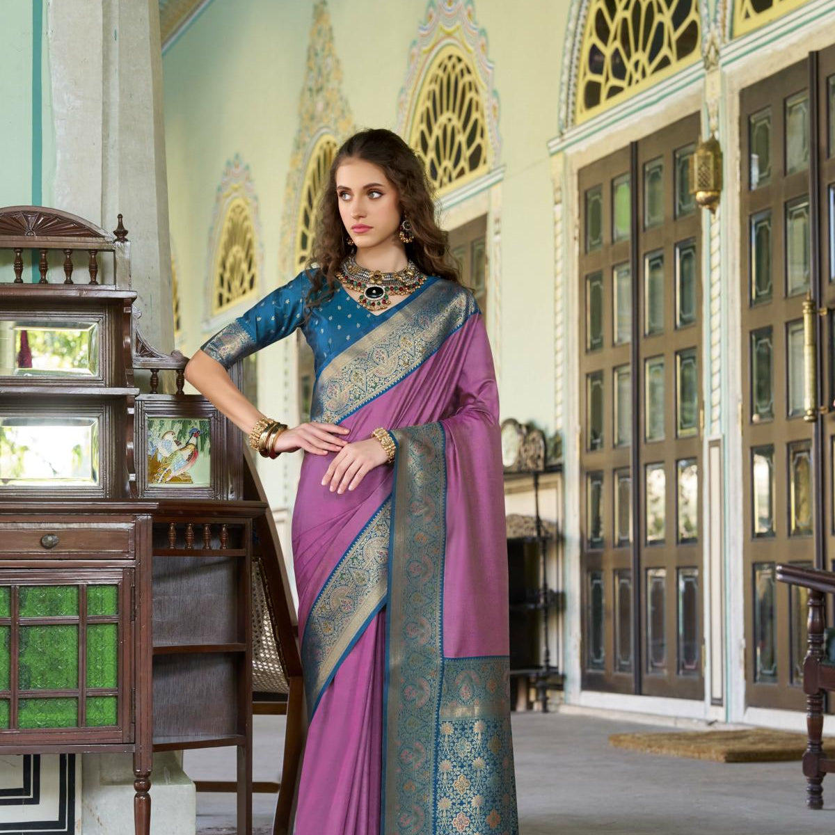 Banarasi Silk Saree with Zari Perfection