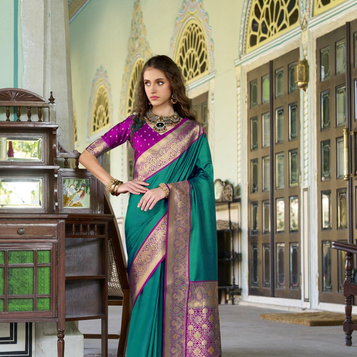 Banarasi Silk Saree with Zari Perfection