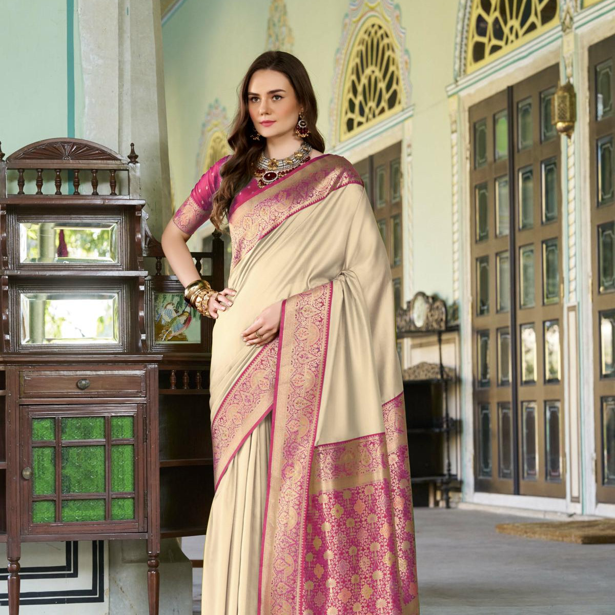 Banarasi Silk Saree with Zari Perfection