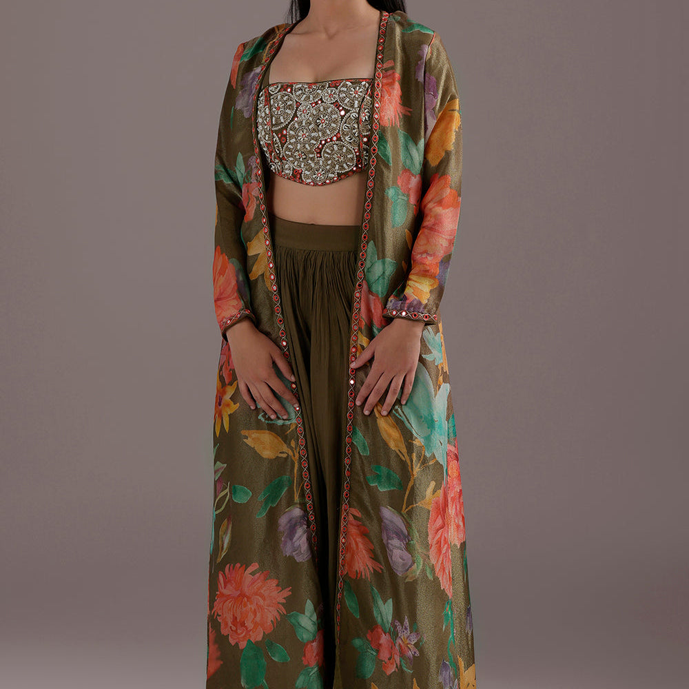 Readymade Sharara with Mirror Shine & Resham Thread Grace