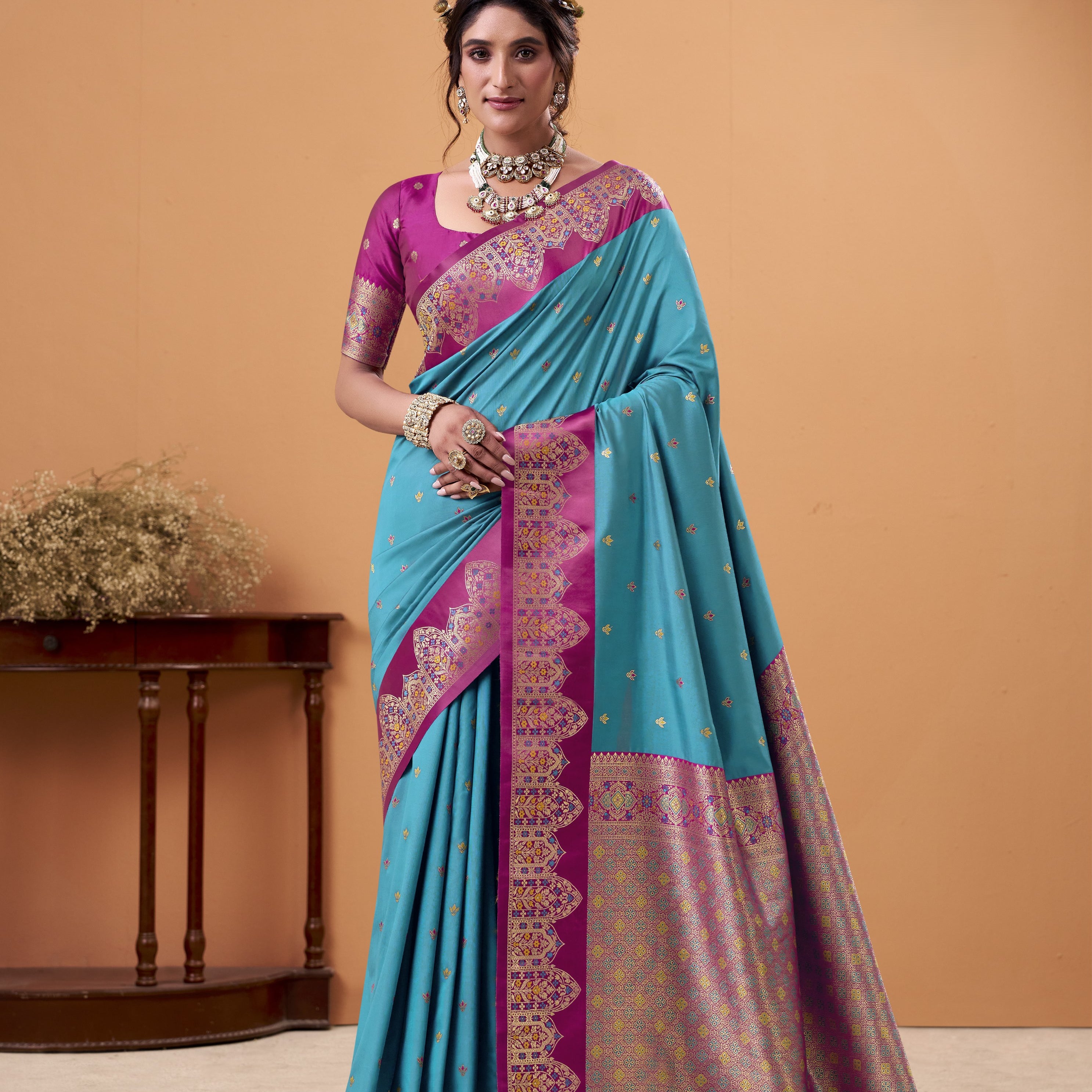 Banarasi Satin Silk Designer Saree