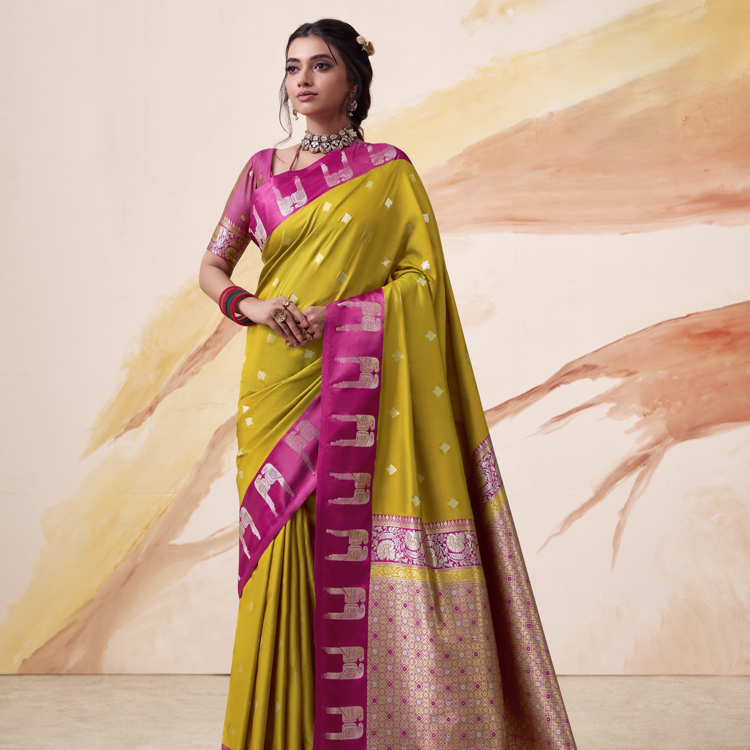 Banarasi Satin Silk Designer Saree