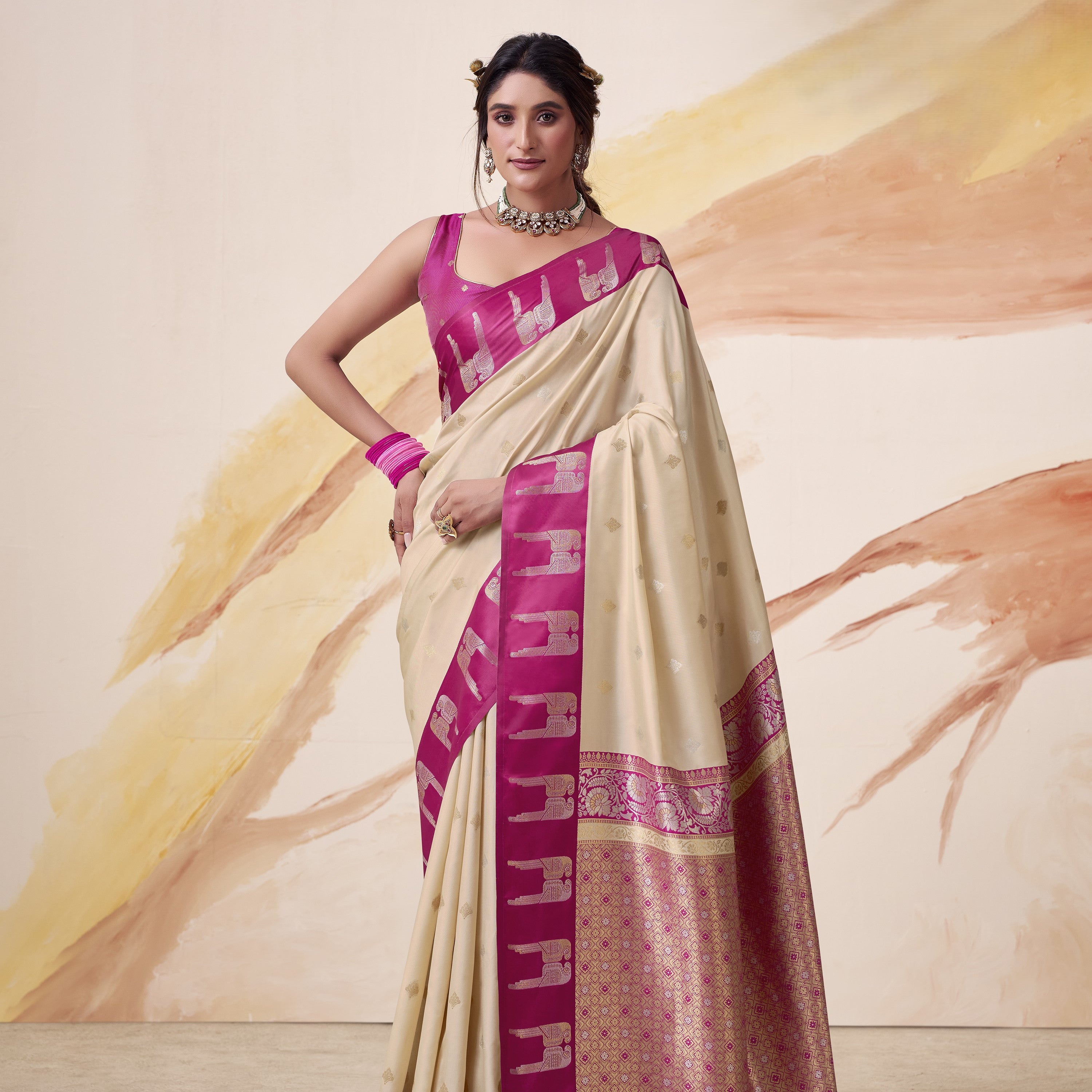 Banarasi Satin Silk Designer Saree