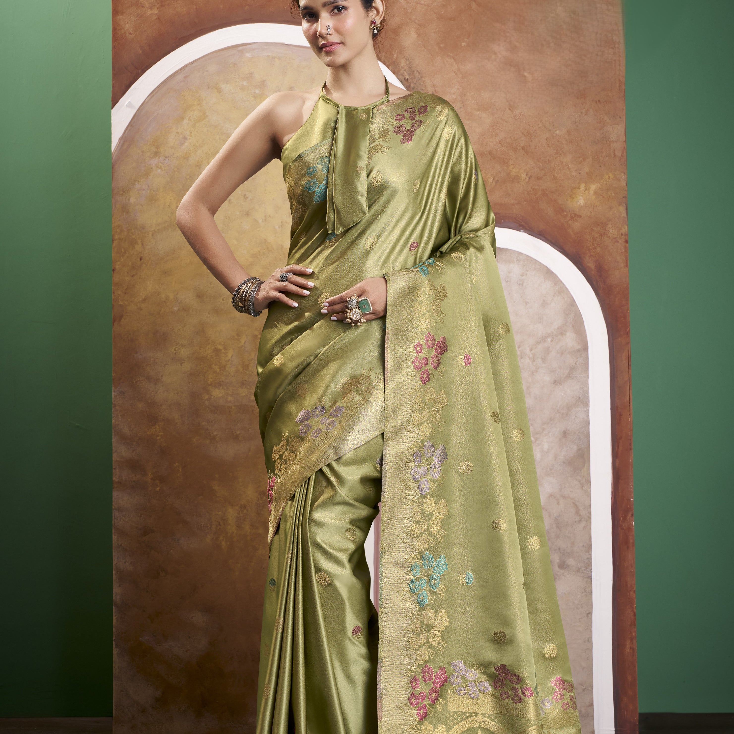 Festive Banarasi Satin Silk Saree