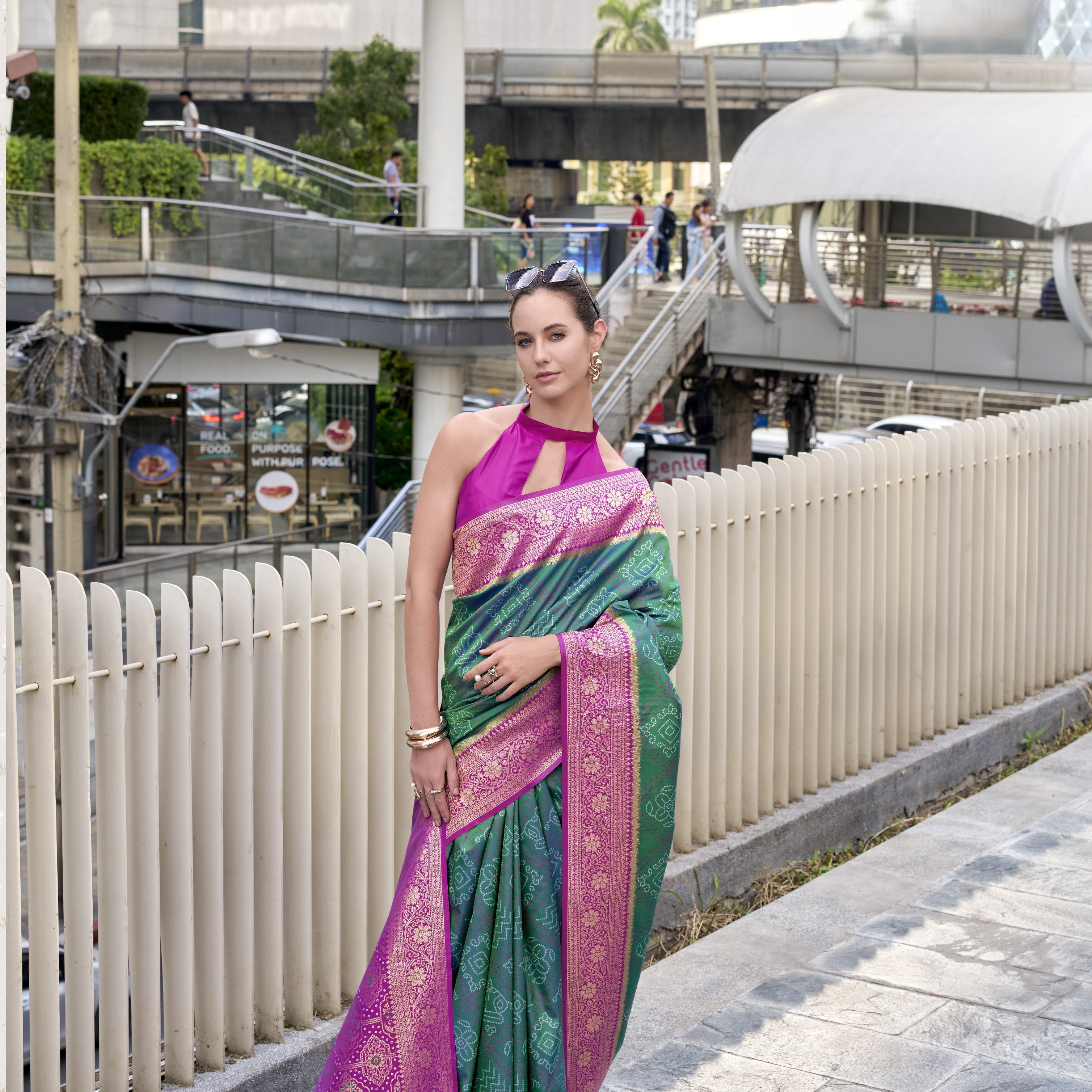 Banarasi Silk with Golden Zari Grandeur