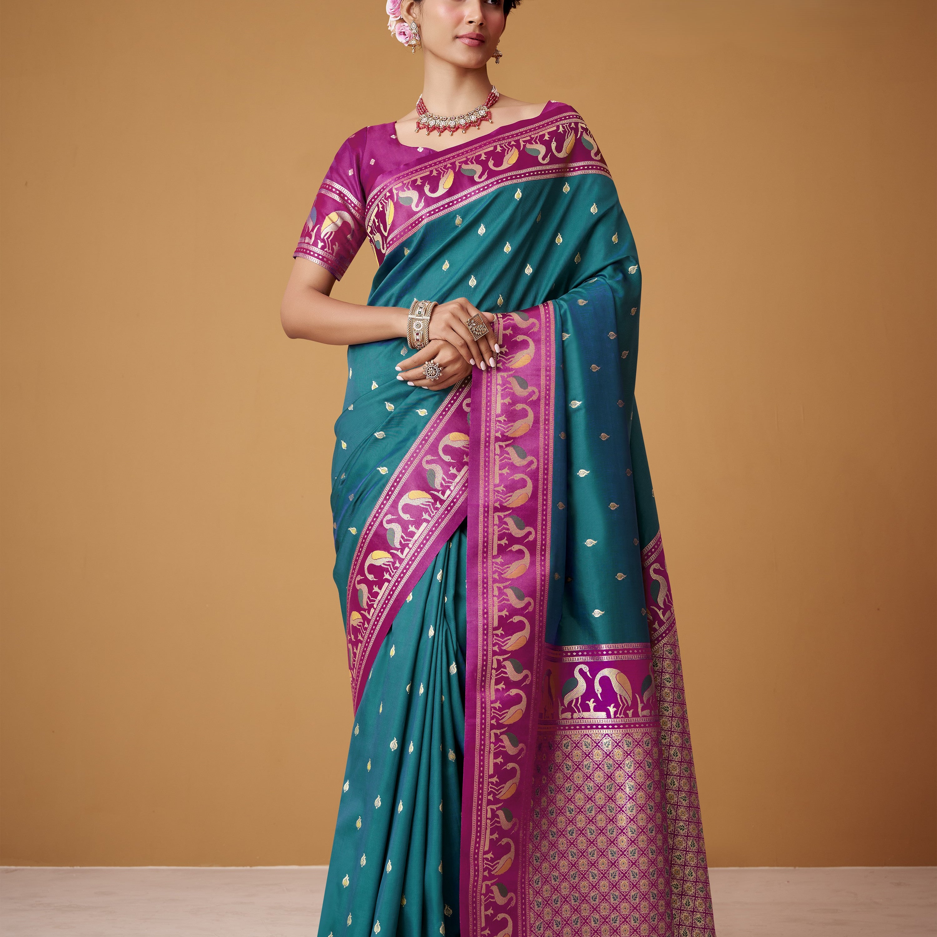 Banarasi Satin Silk Designer Saree