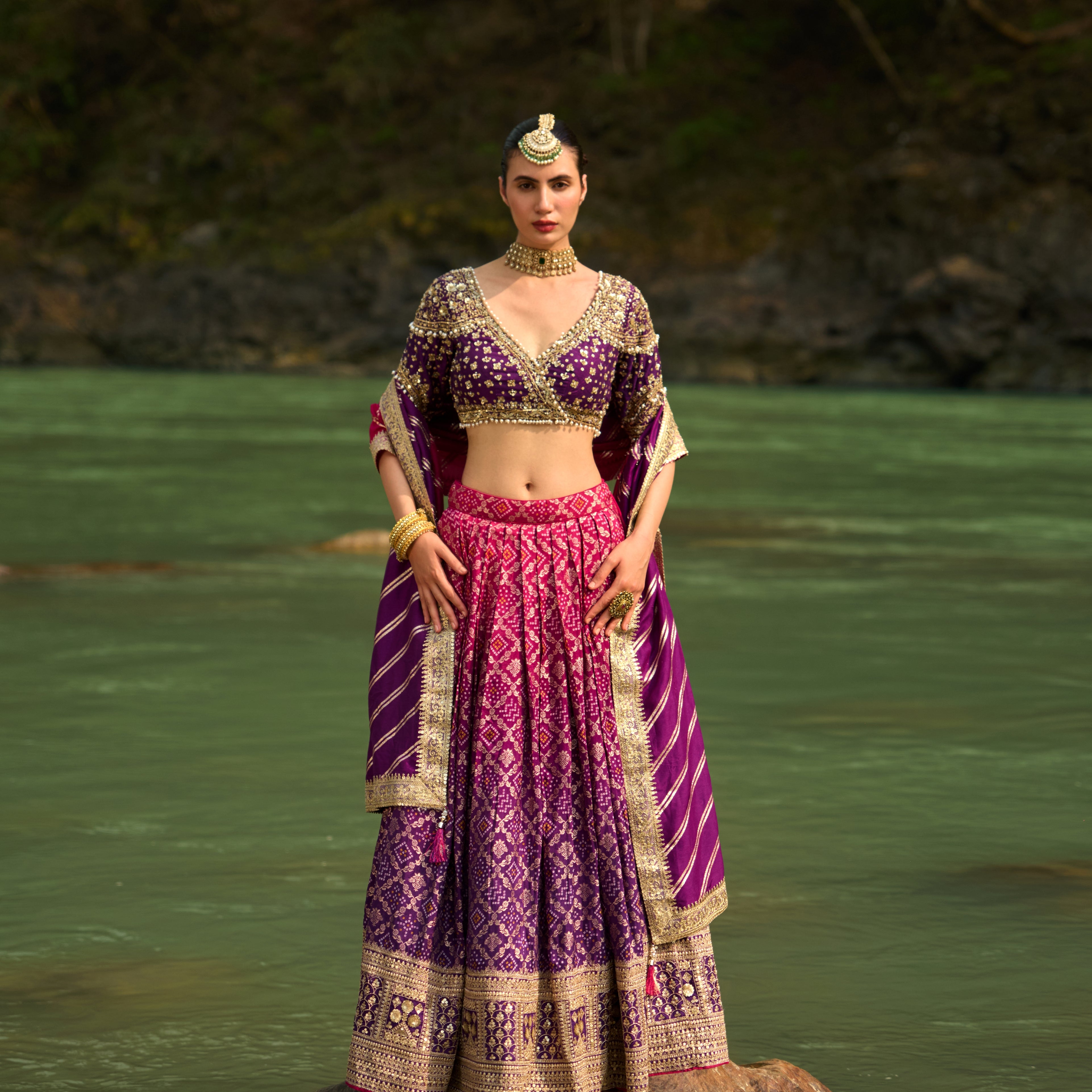 Imperial Plum Lehenga Set