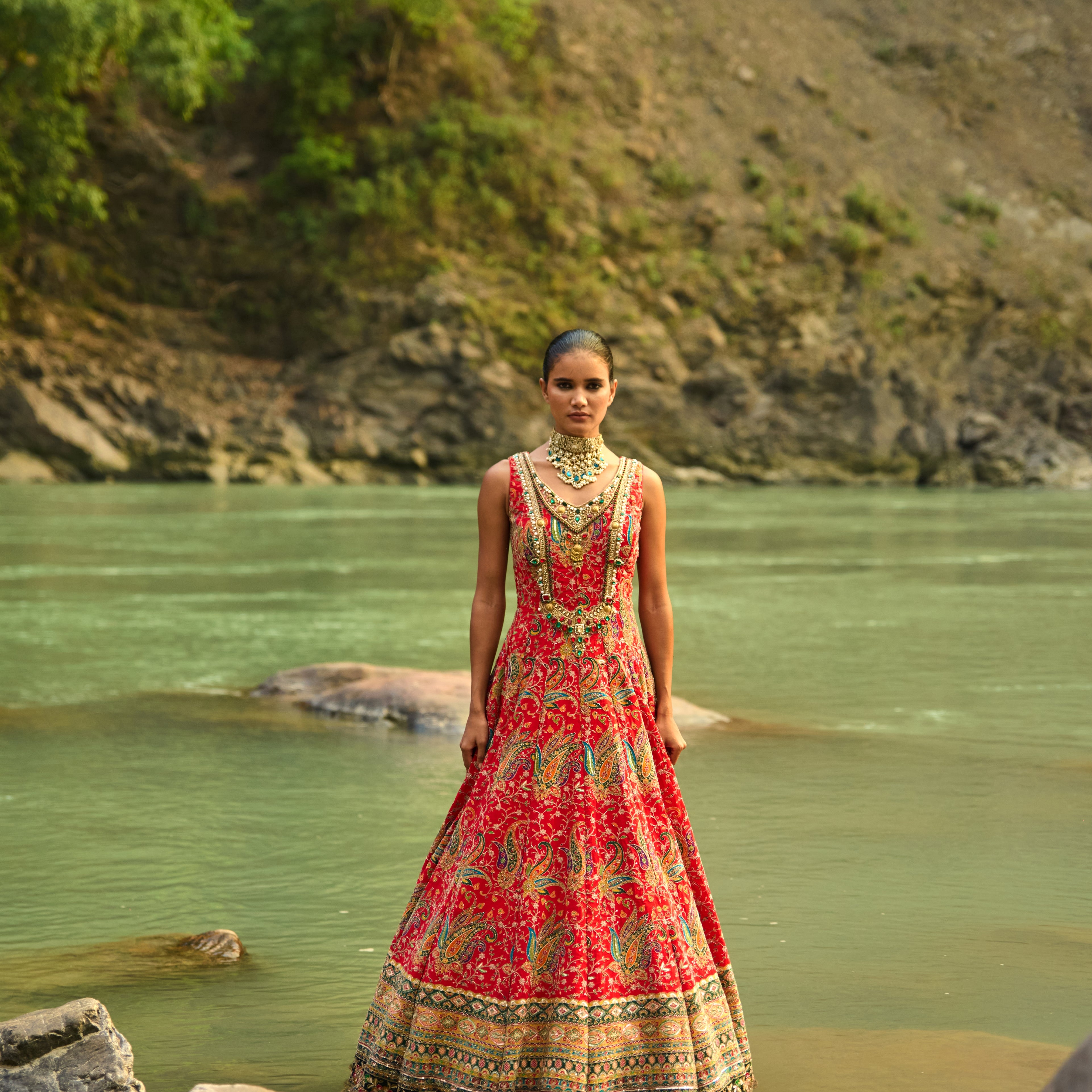Vermilion Heiress Anarkali