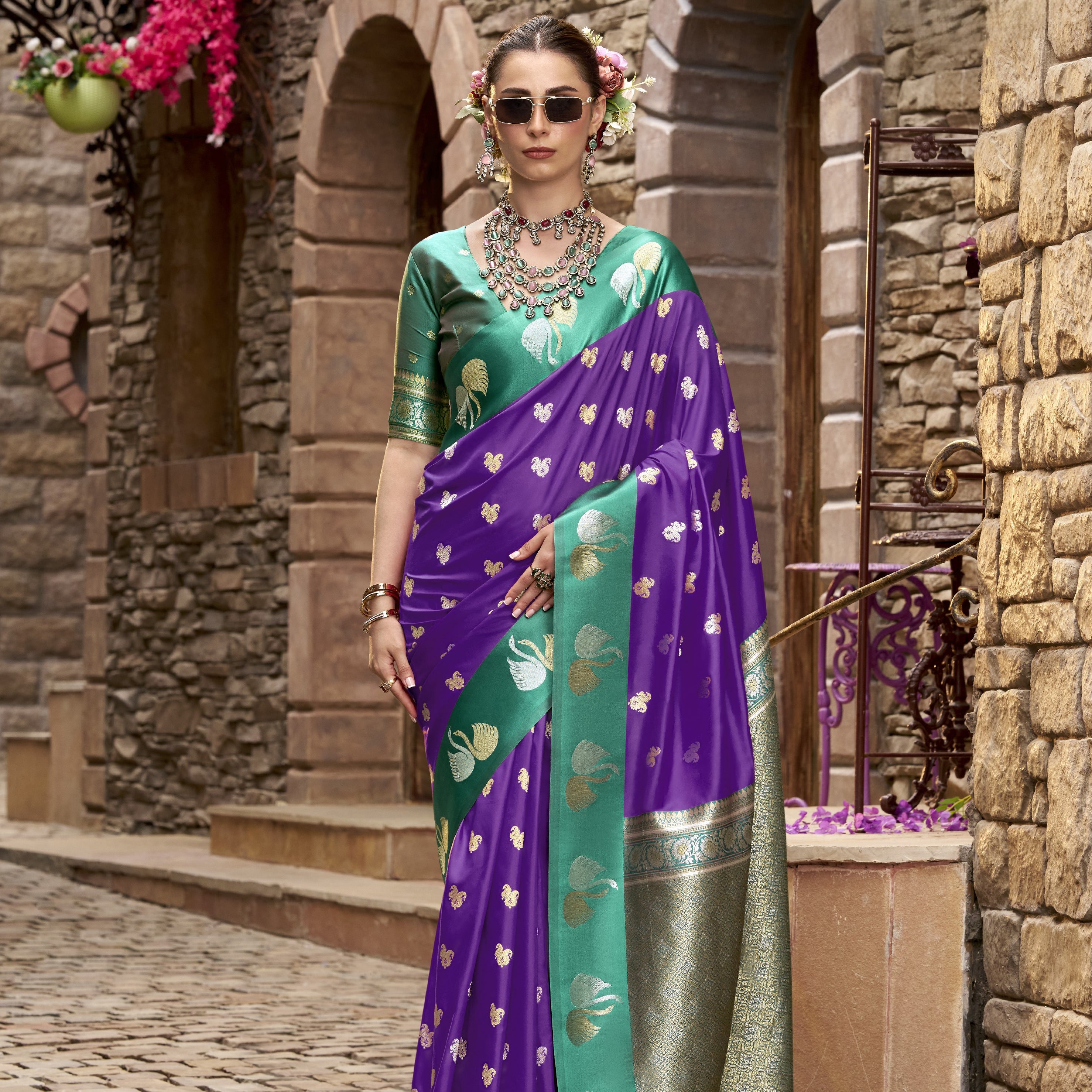 Banarasi Satin Silk Designer Saree