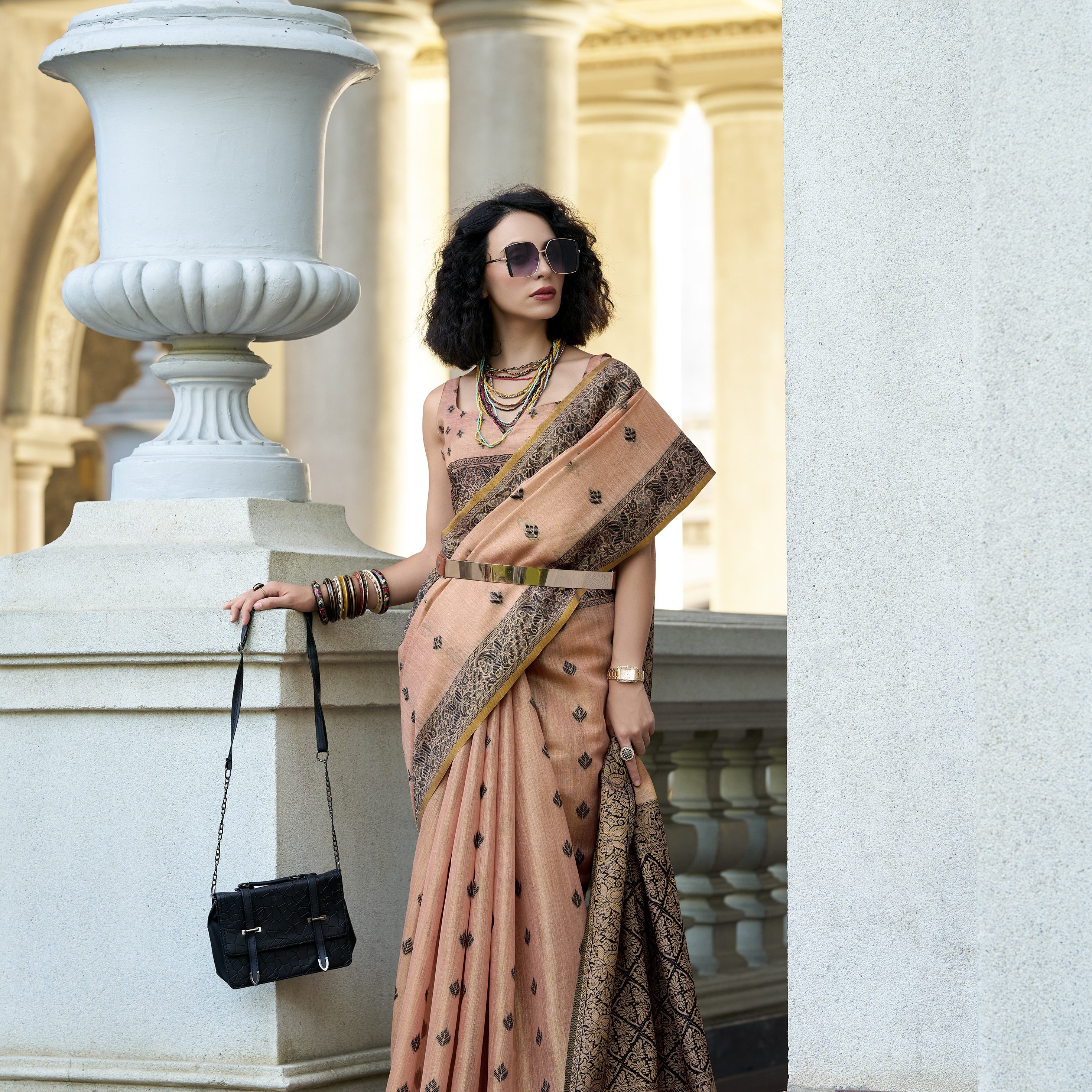 Cotton Saree with a Touch of Zari