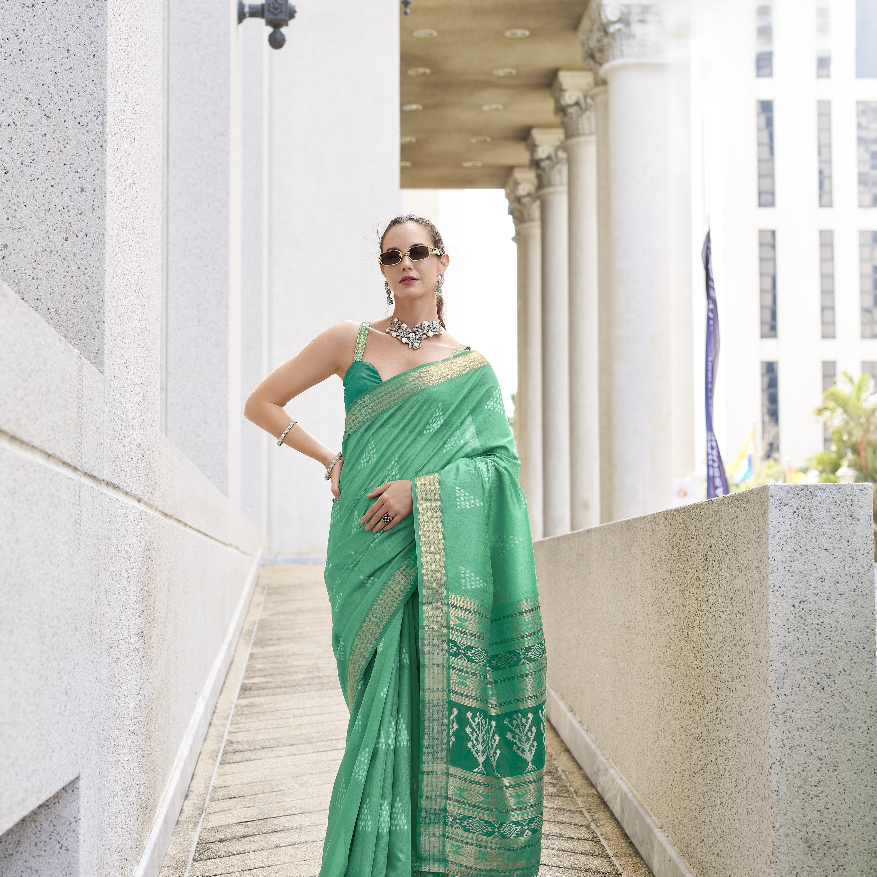 Royal Silk Saree with Exquisite All-Over Zari