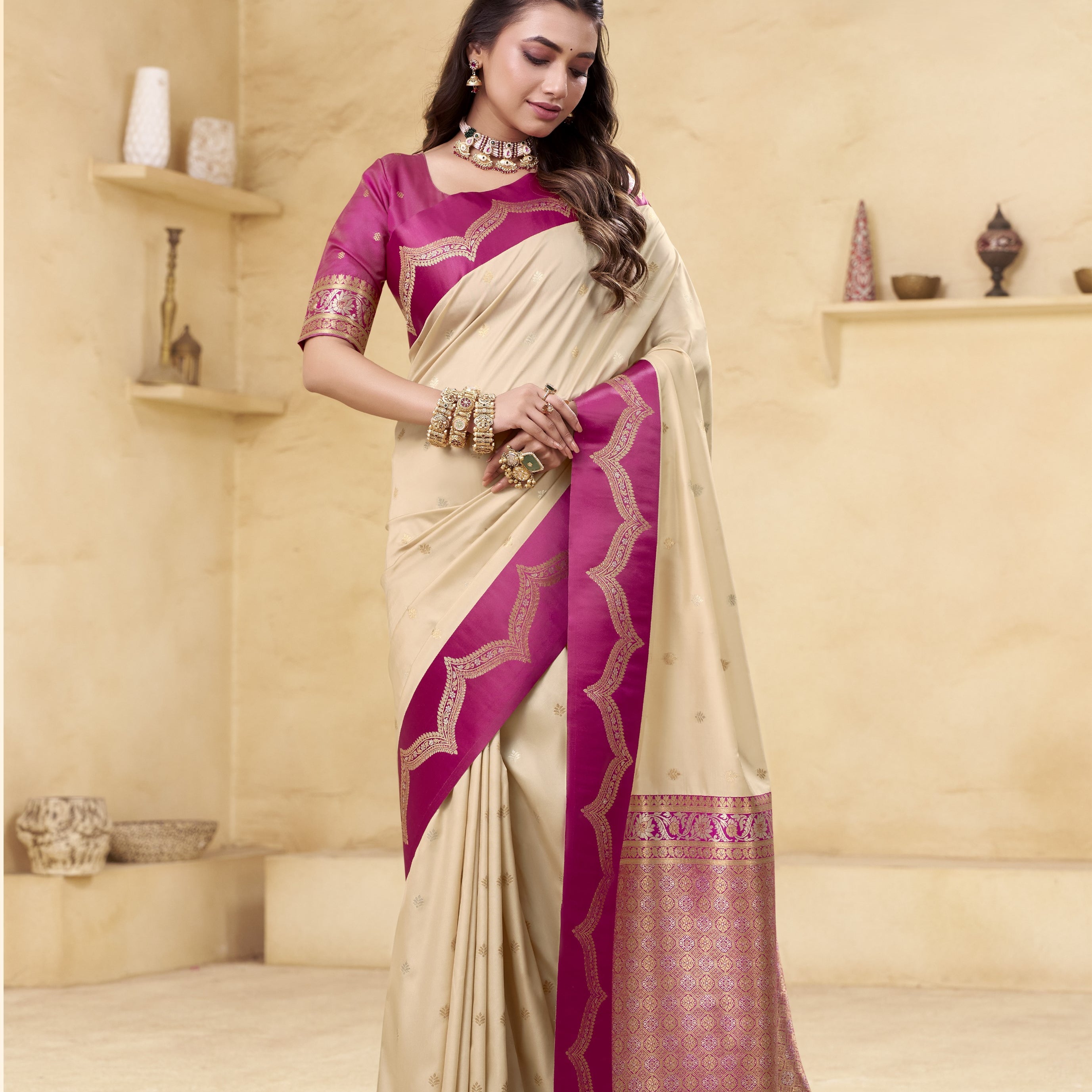 Banarasi Satin Silk Designer Saree