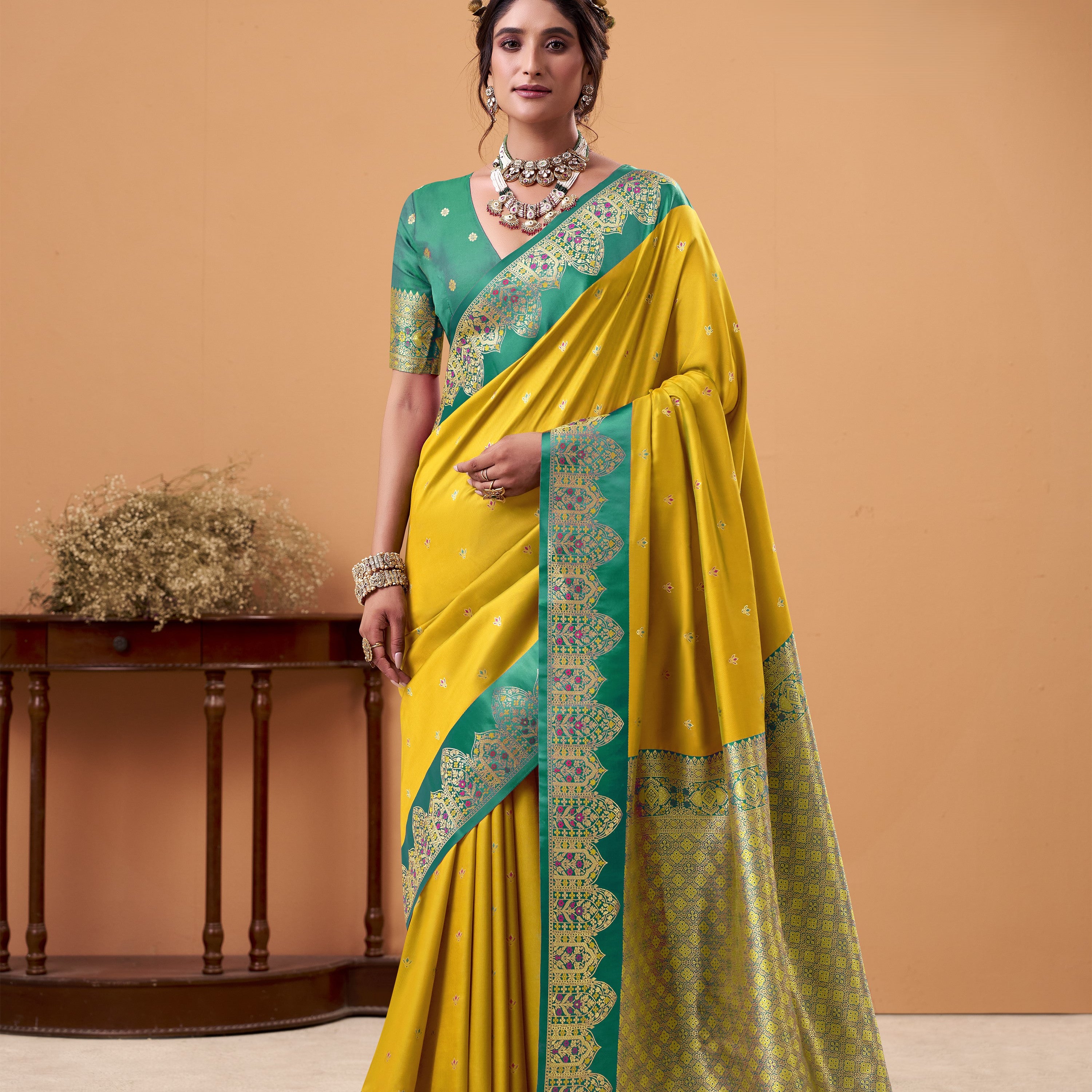Banarasi Satin Silk Designer Saree