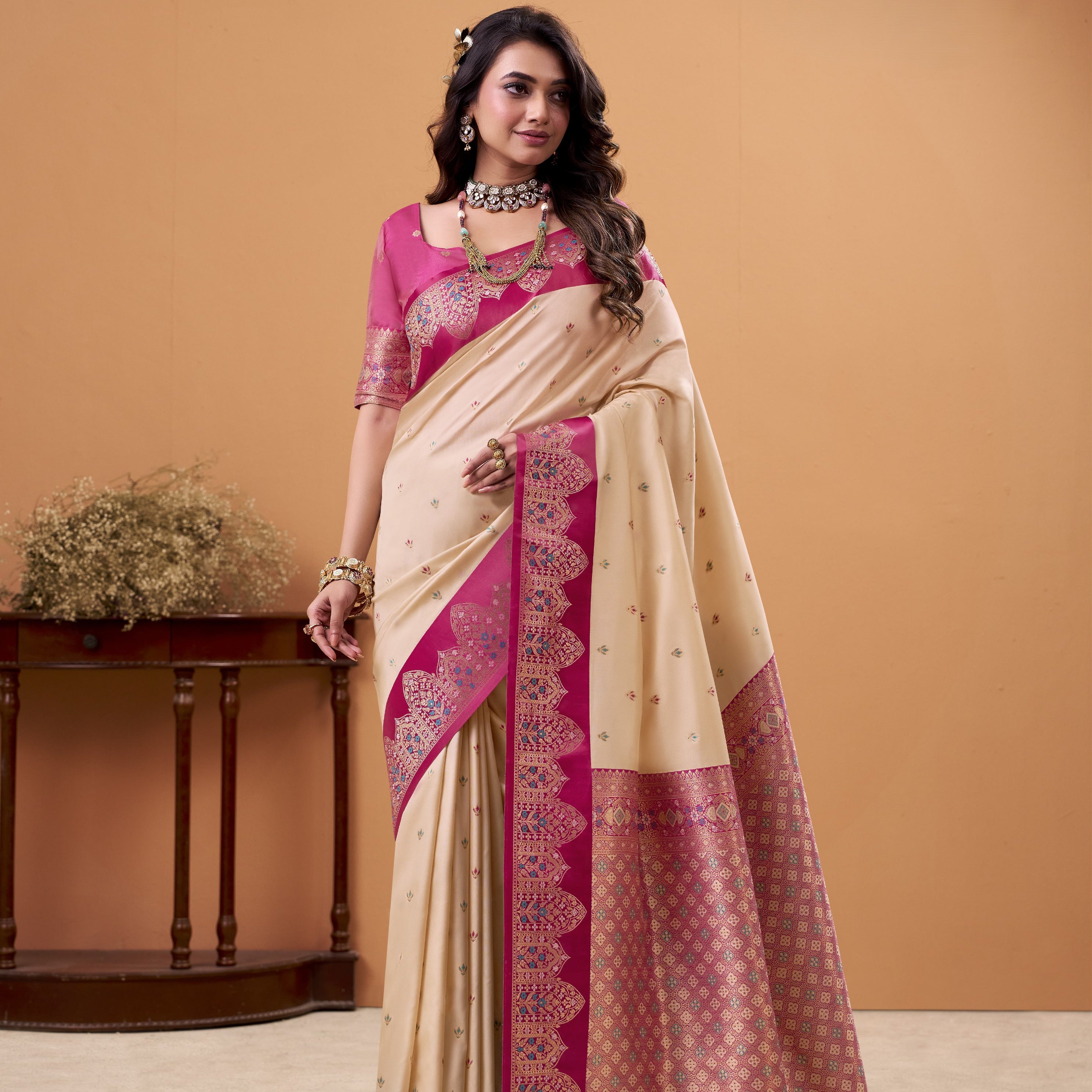 Banarasi Satin Silk Designer Saree