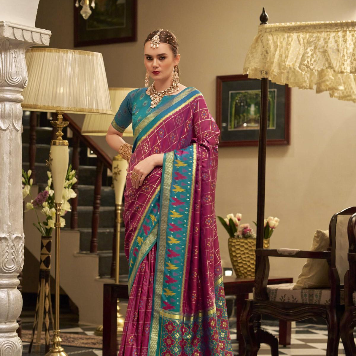 Banarasi Silk Saree With Zari