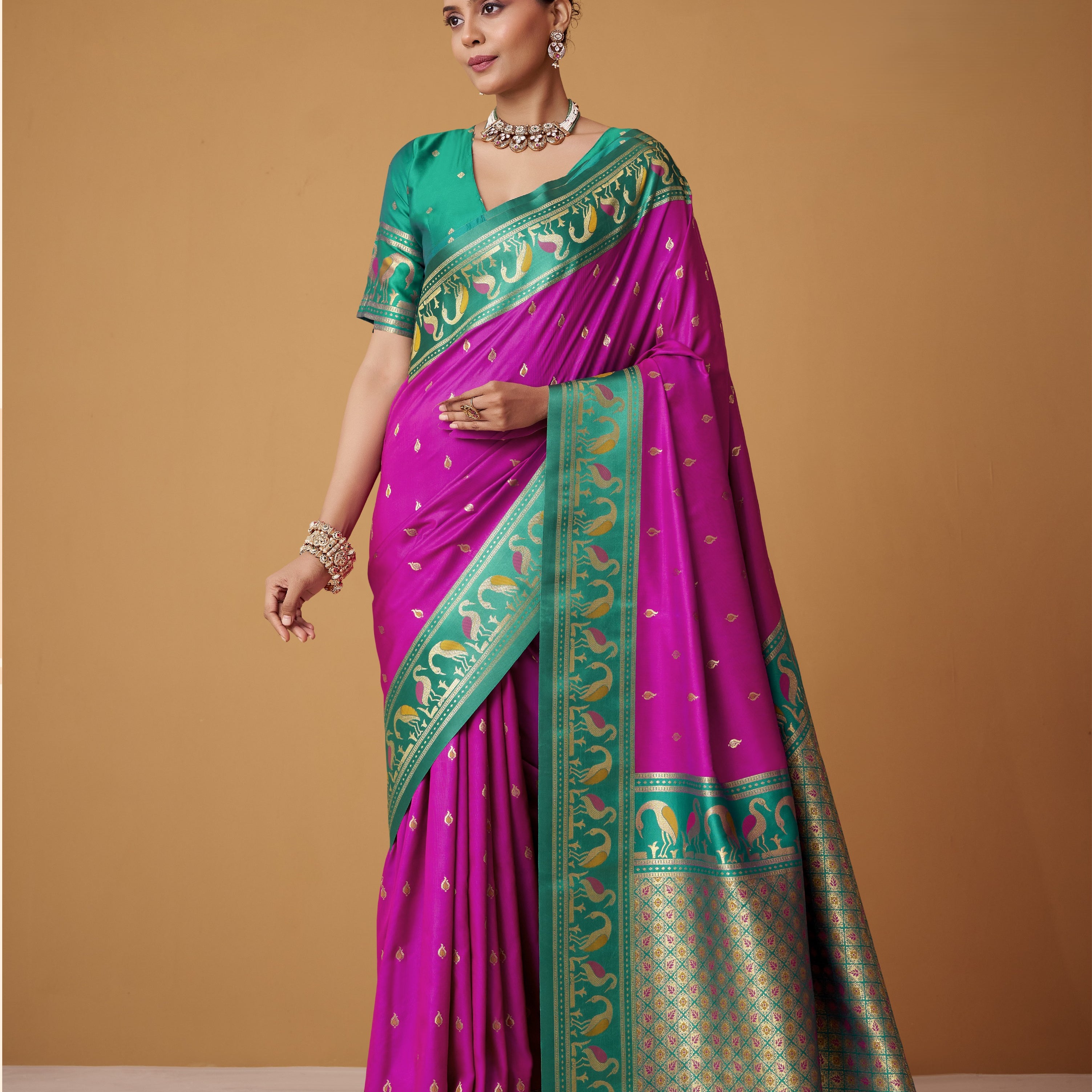 Banarasi Satin Silk Designer Saree