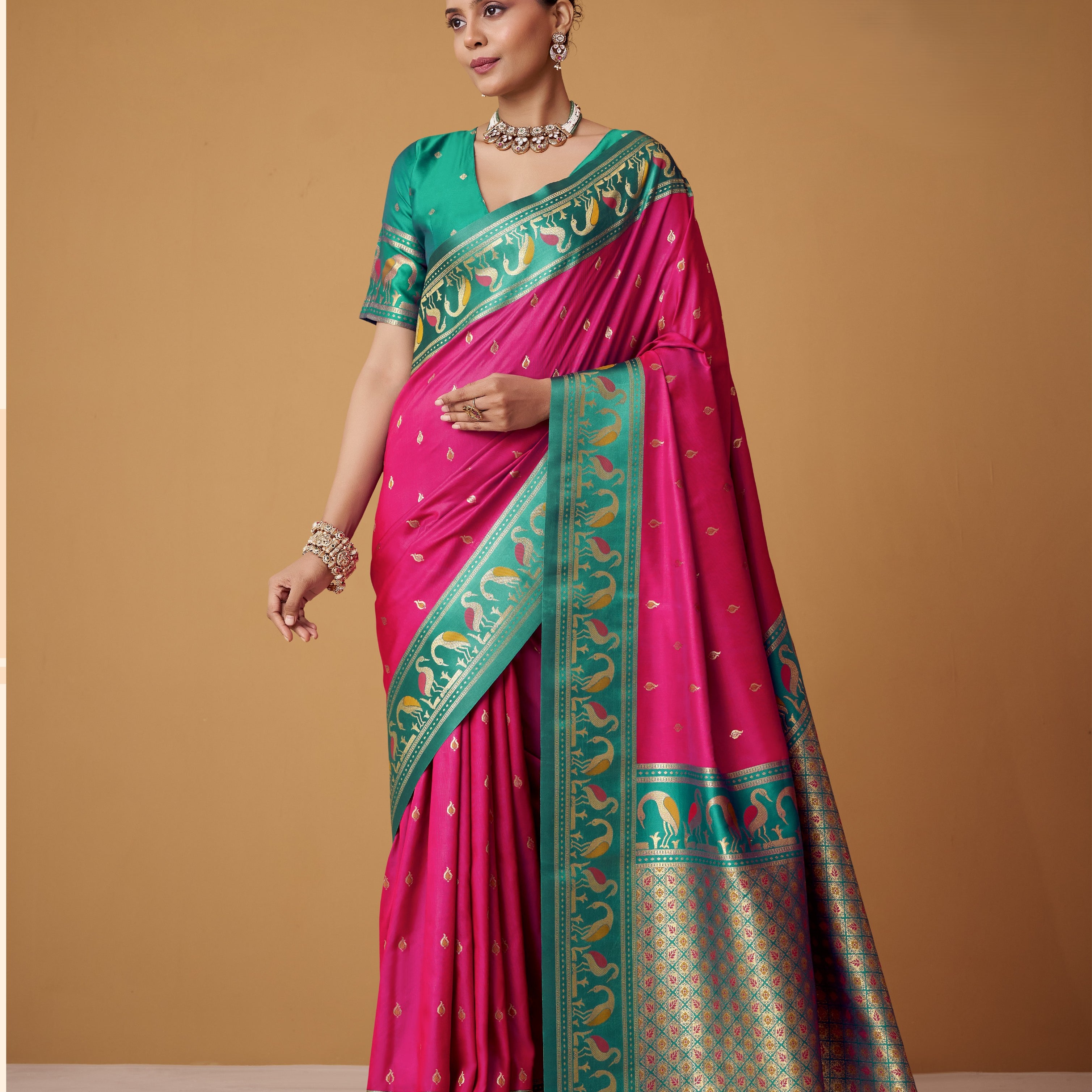 Banarasi Satin Silk Designer Saree