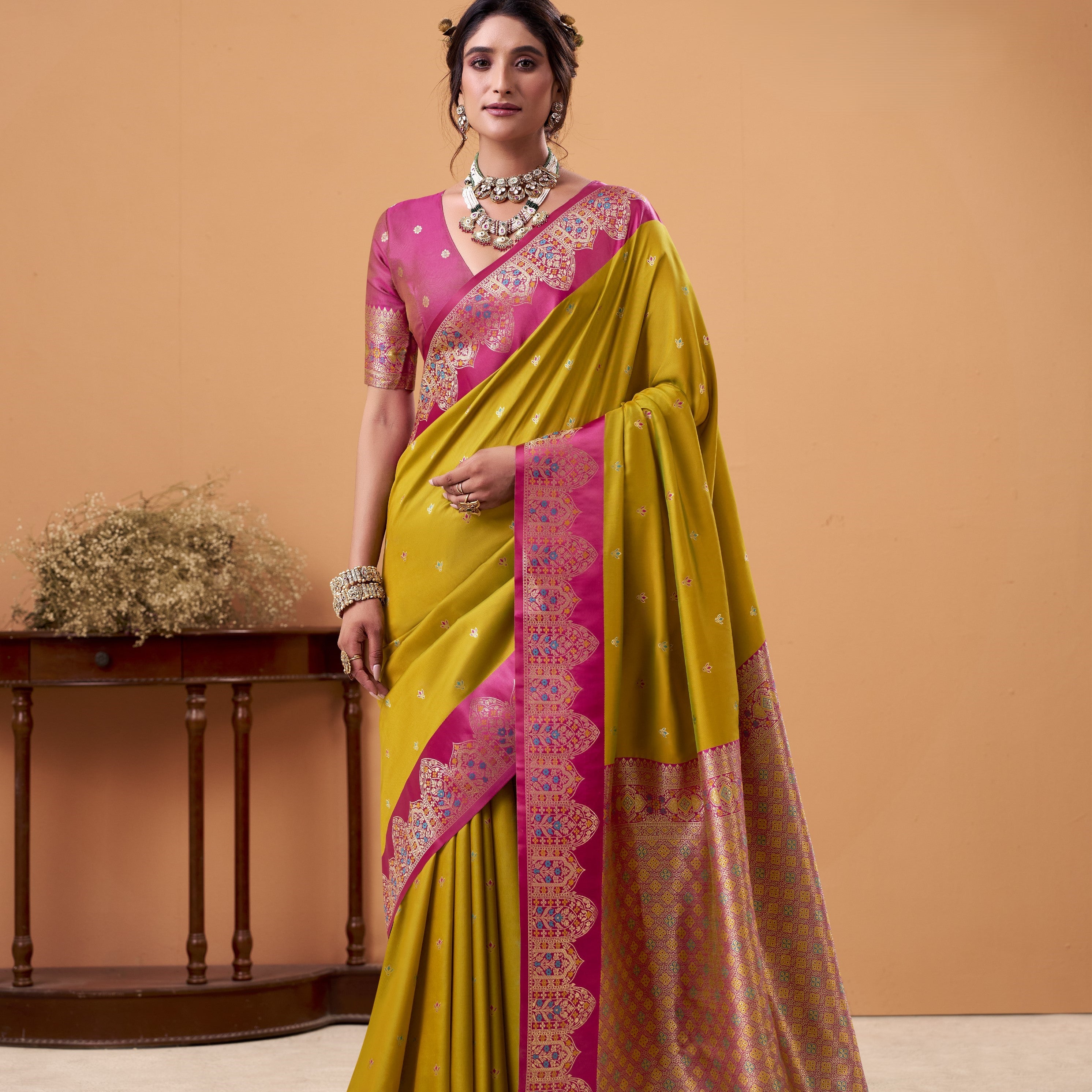 Banarasi Satin Silk Designer Saree