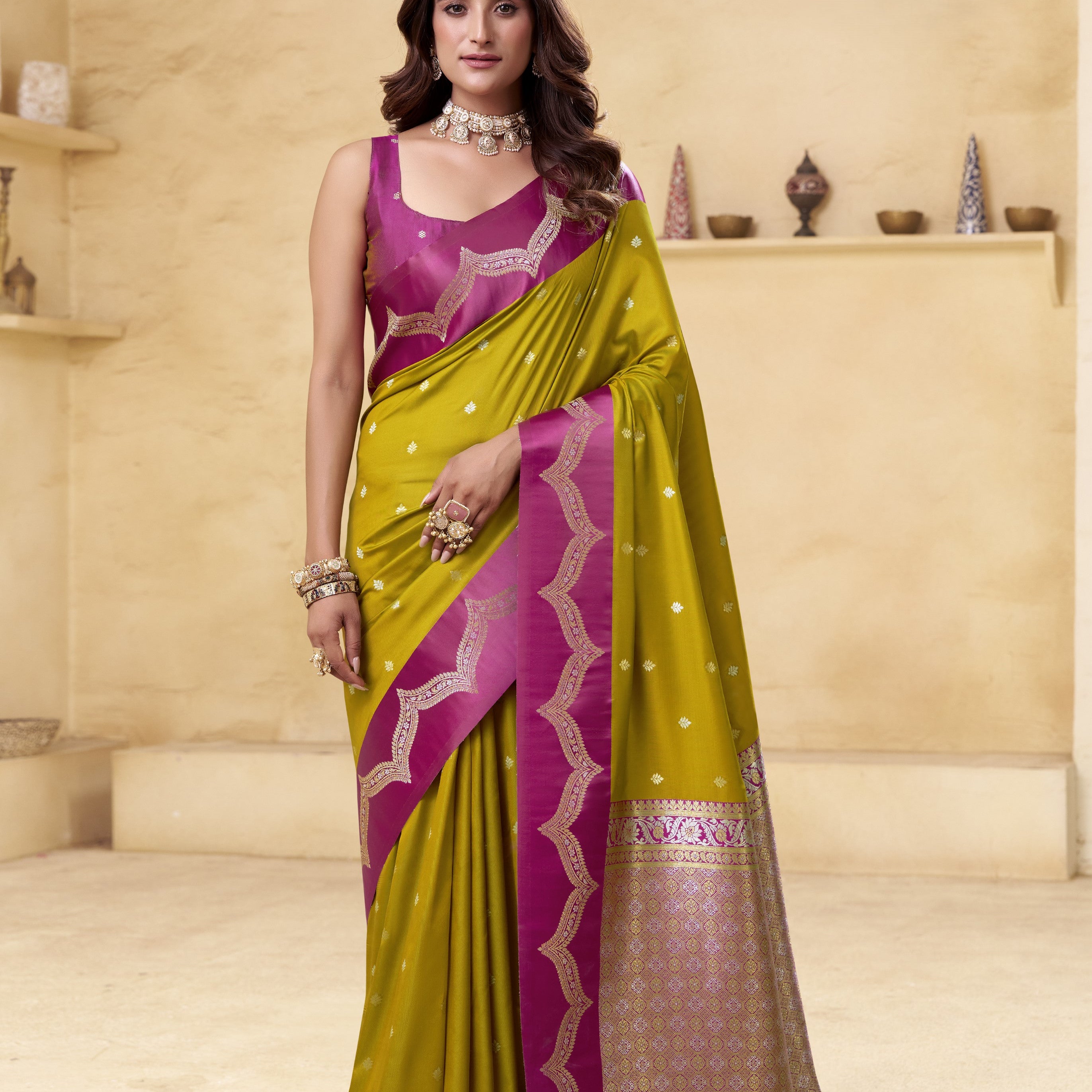 Banarasi Satin Silk Designer Saree