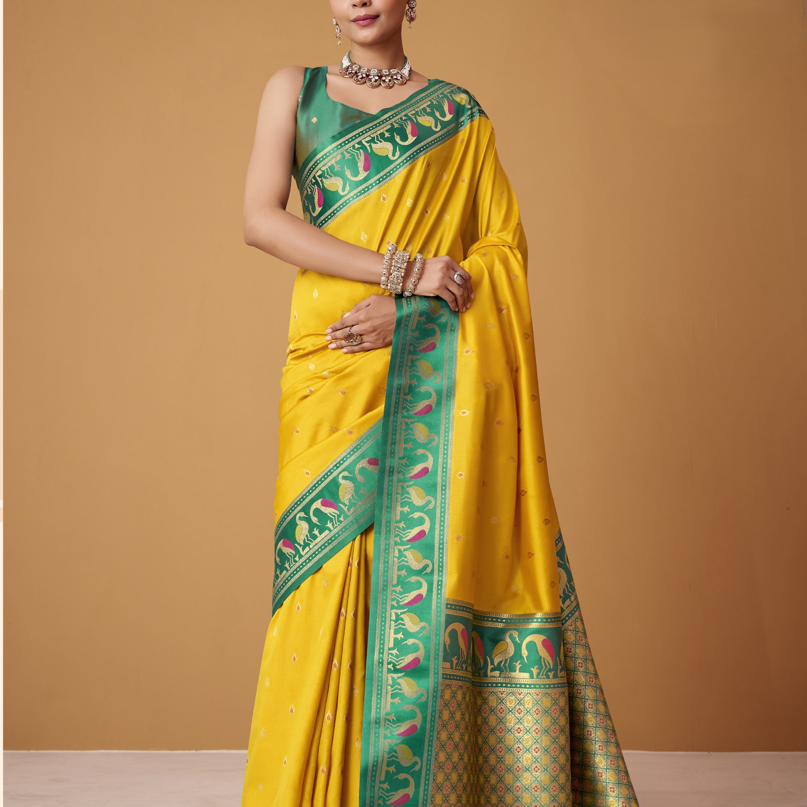 Banarasi Satin Silk Designer Saree