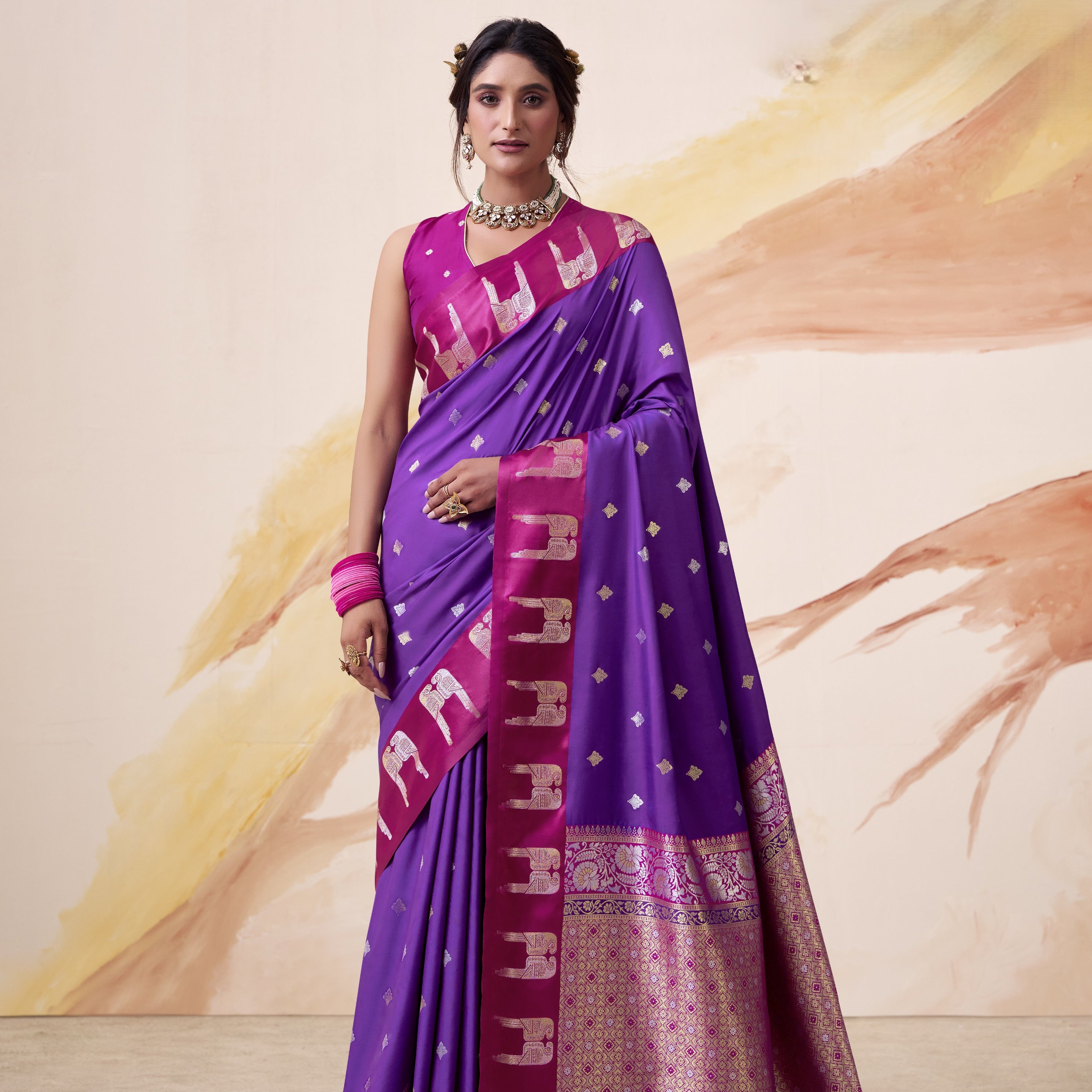Banarasi Satin Silk Designer Saree