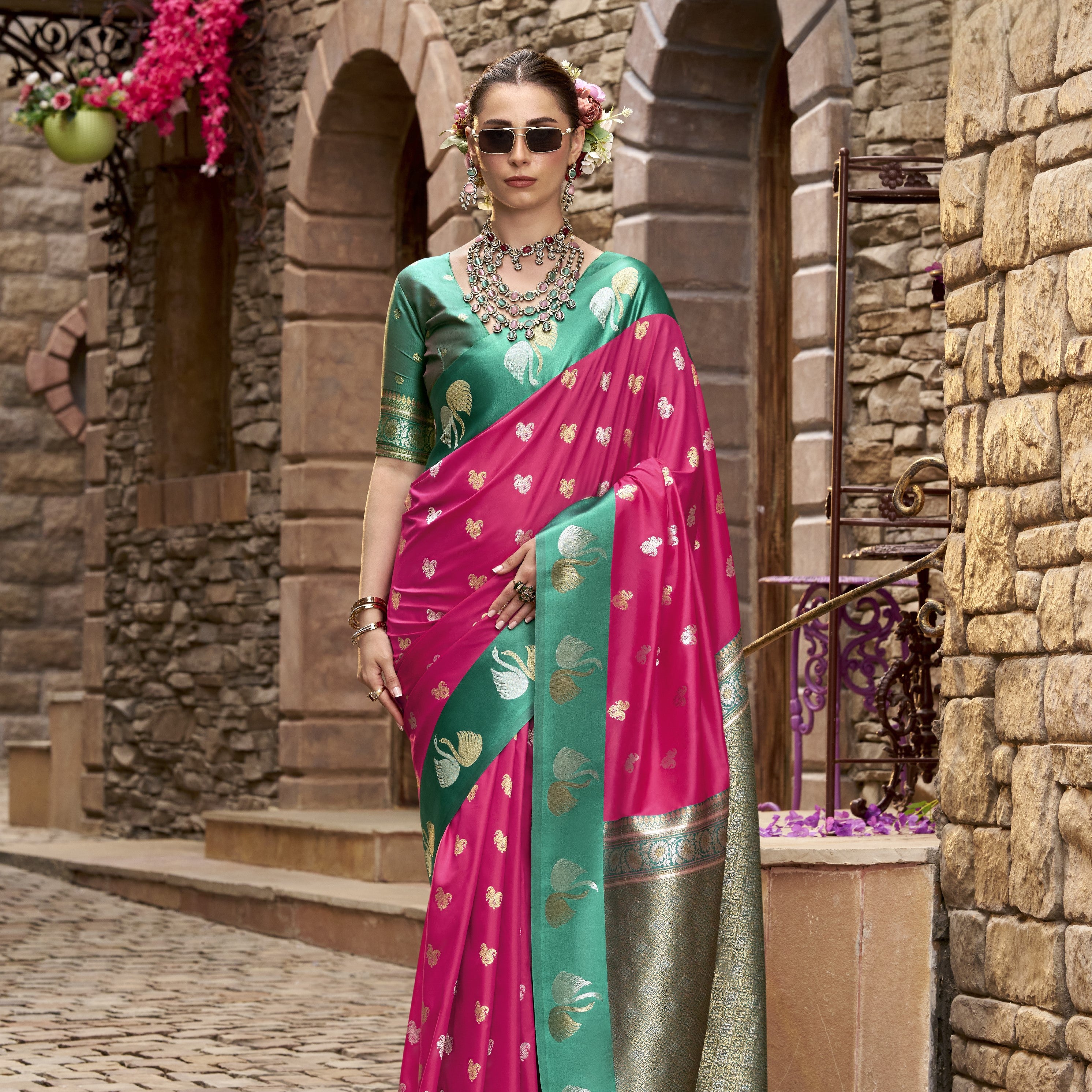 Banarasi Satin Silk Designer Saree