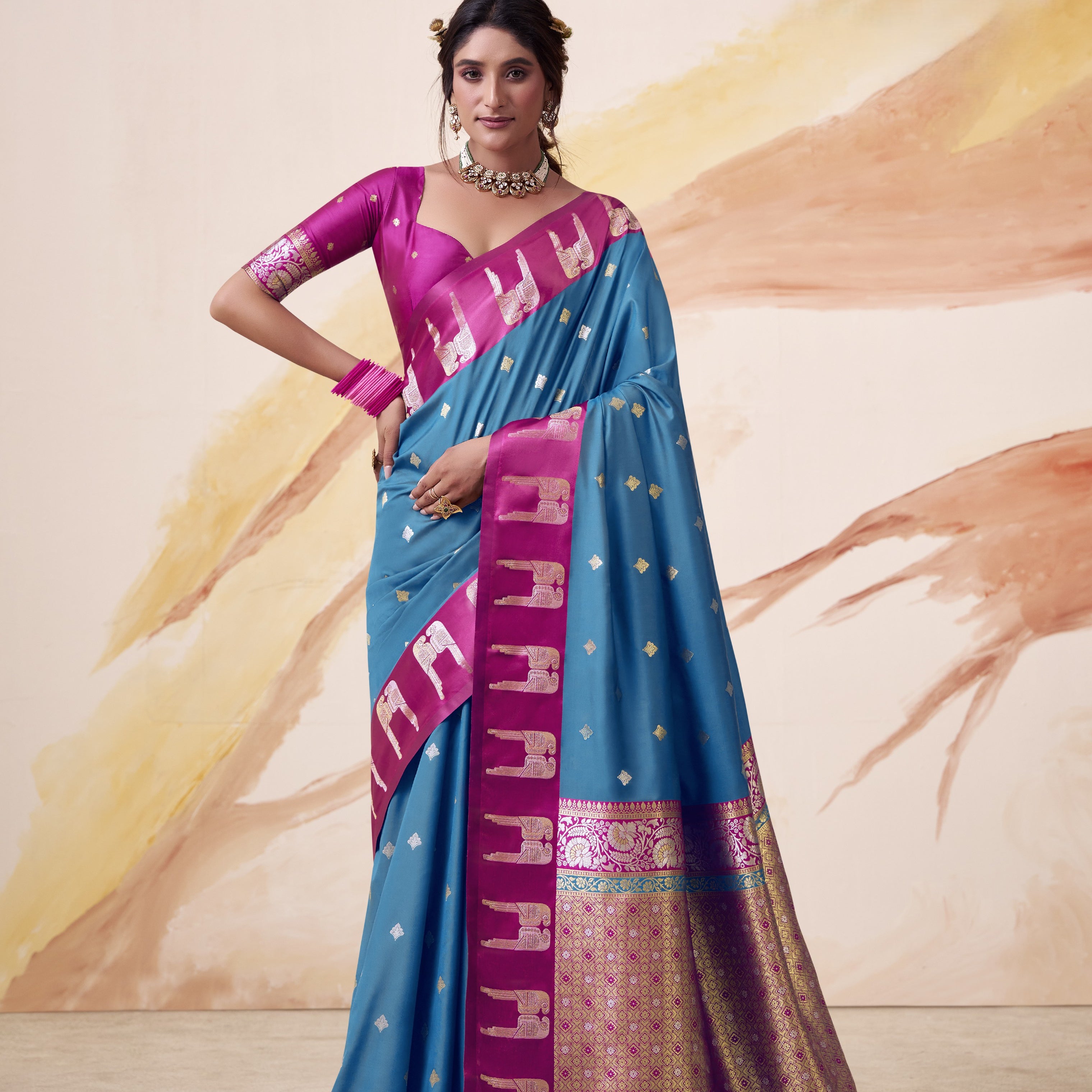 Banarasi Satin Silk Designer Saree