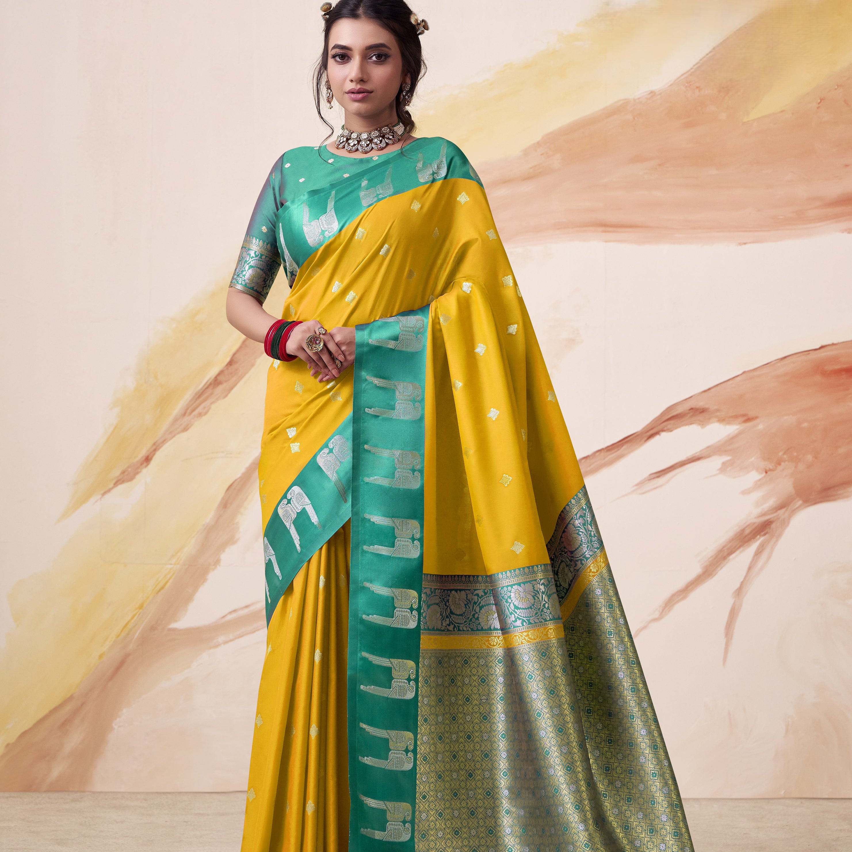 Banarasi Satin Silk Designer Saree