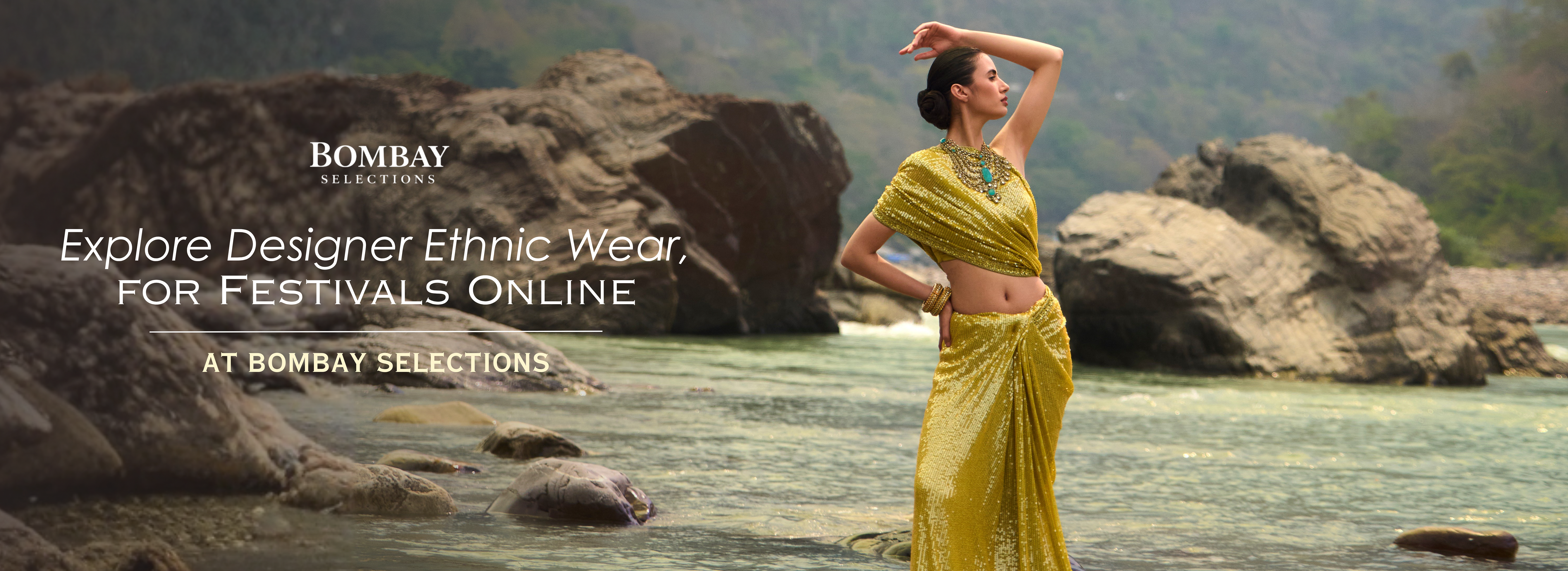 Explore Designer Ethnic Wear for Festivals Online At Bombay Selections